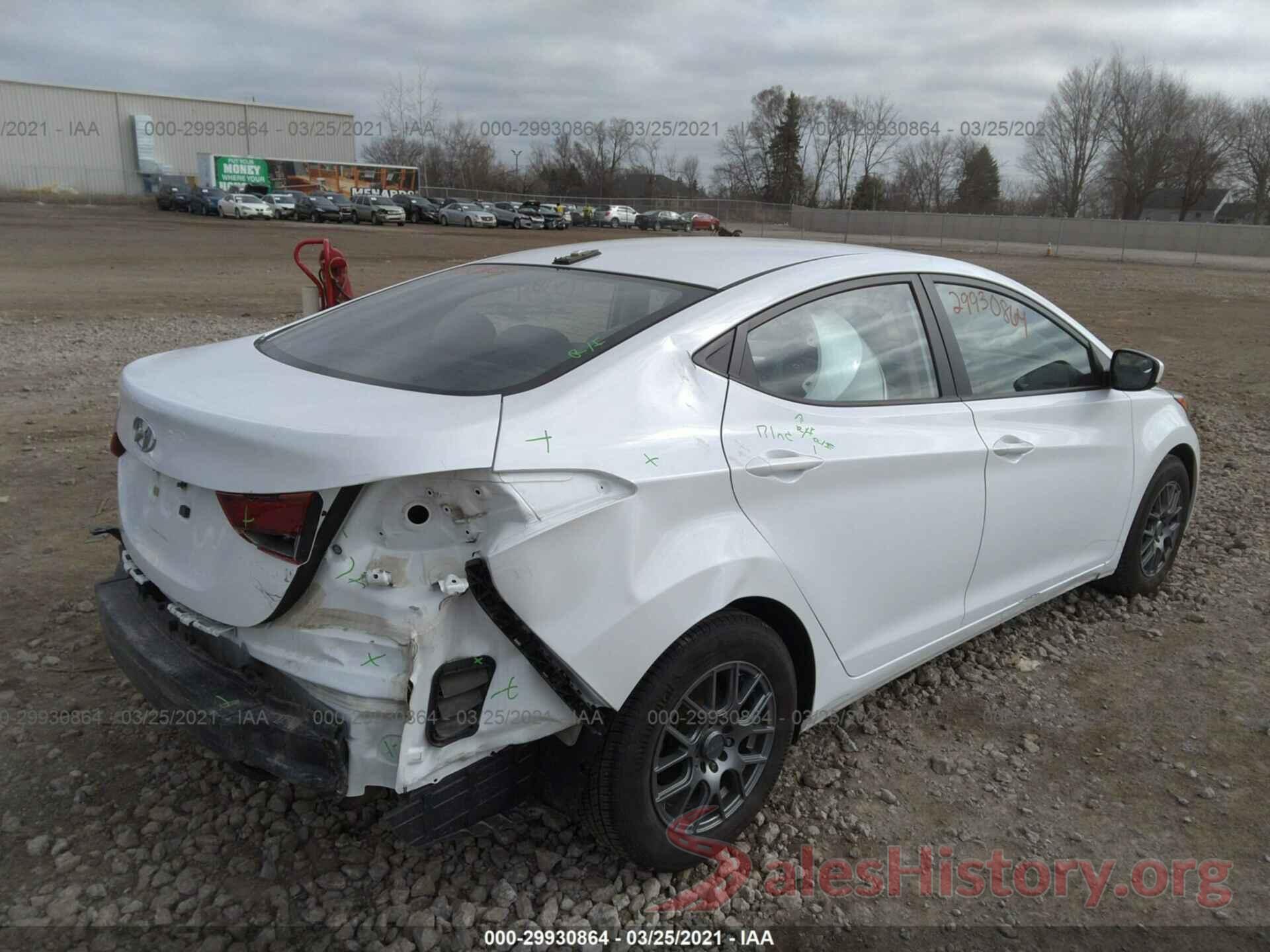 5NPDH4AE5GH753290 2016 HYUNDAI ELANTRA