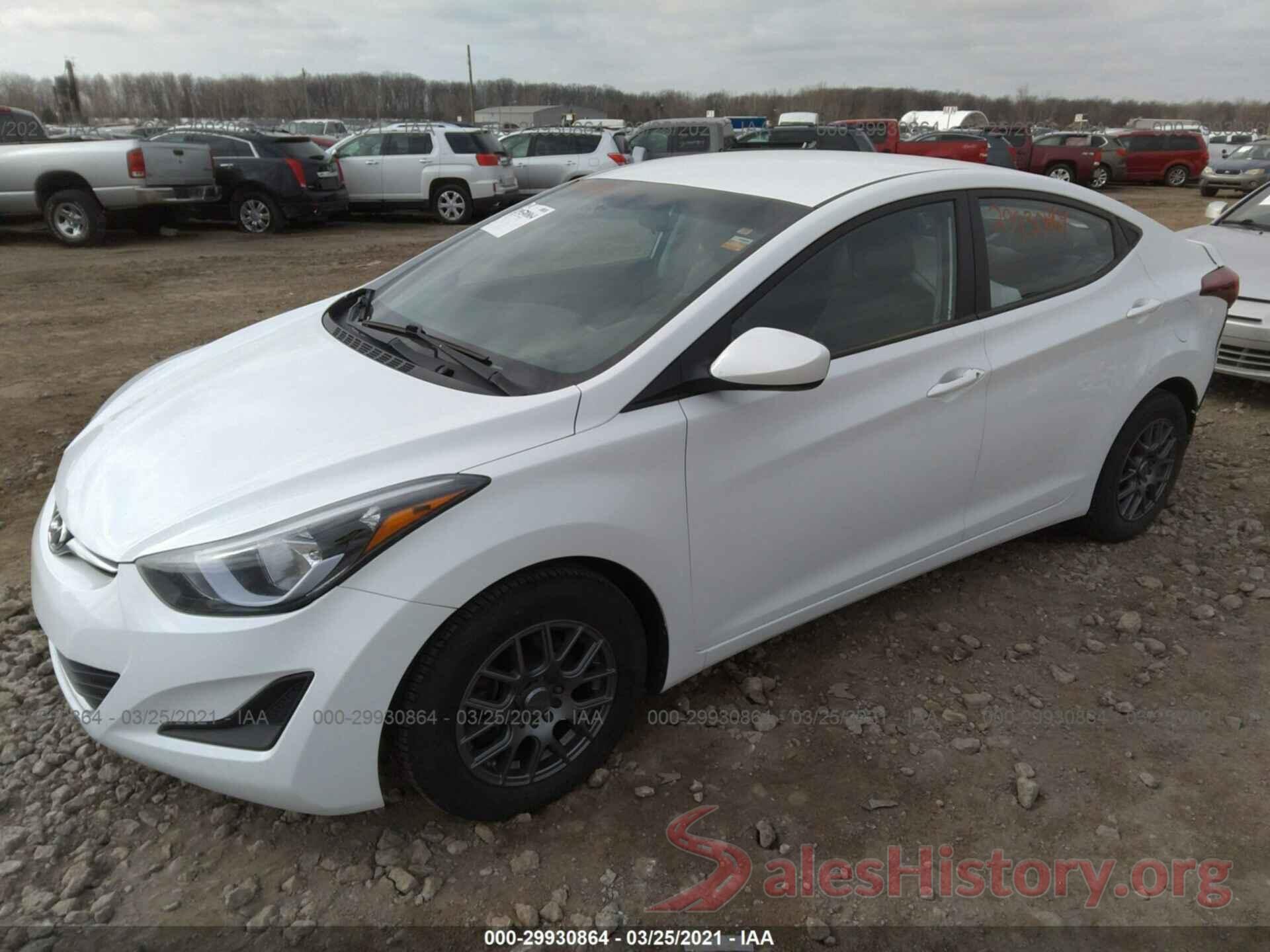 5NPDH4AE5GH753290 2016 HYUNDAI ELANTRA