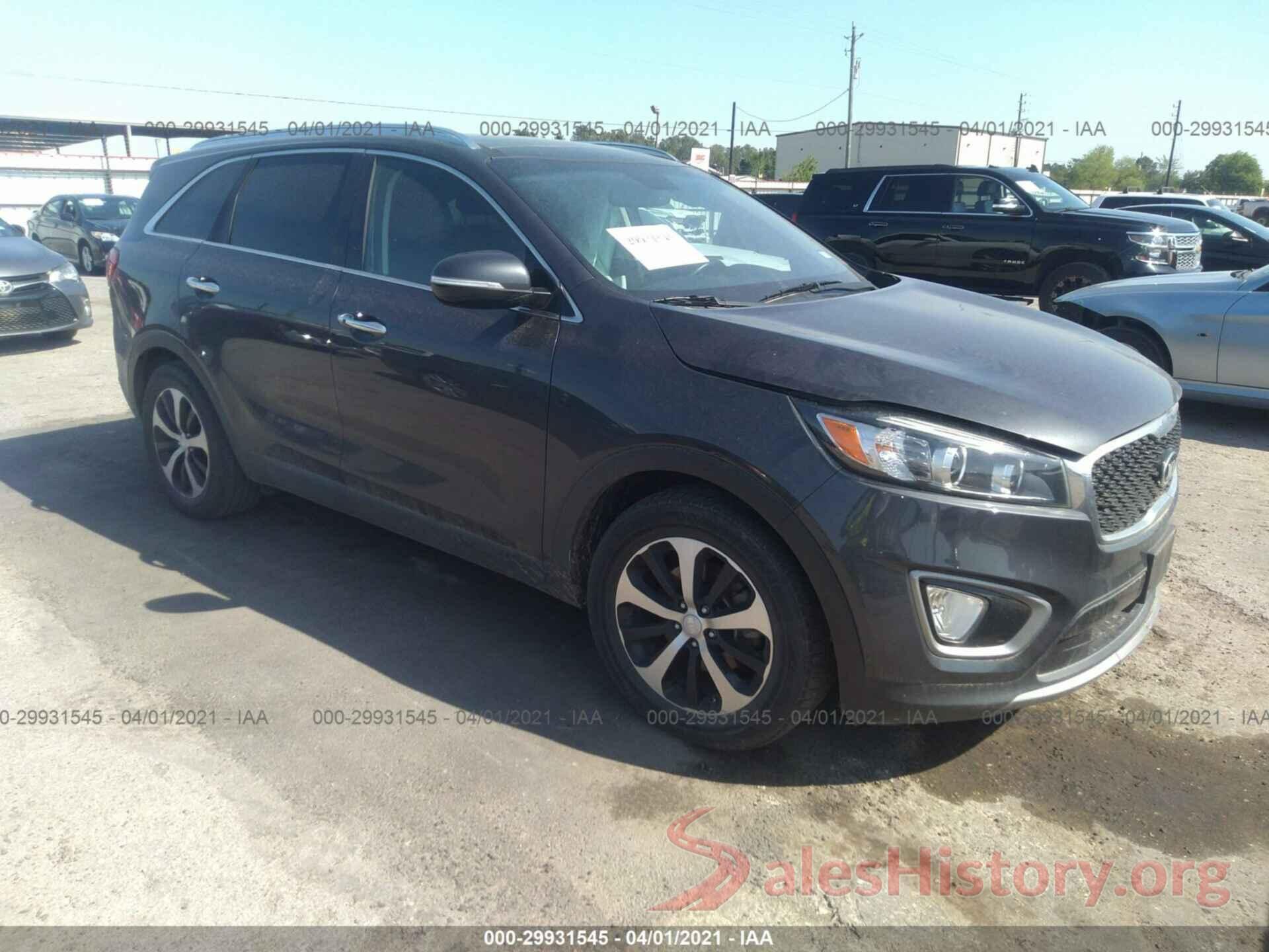 5XYPH4A50GG135170 2016 KIA SORENTO