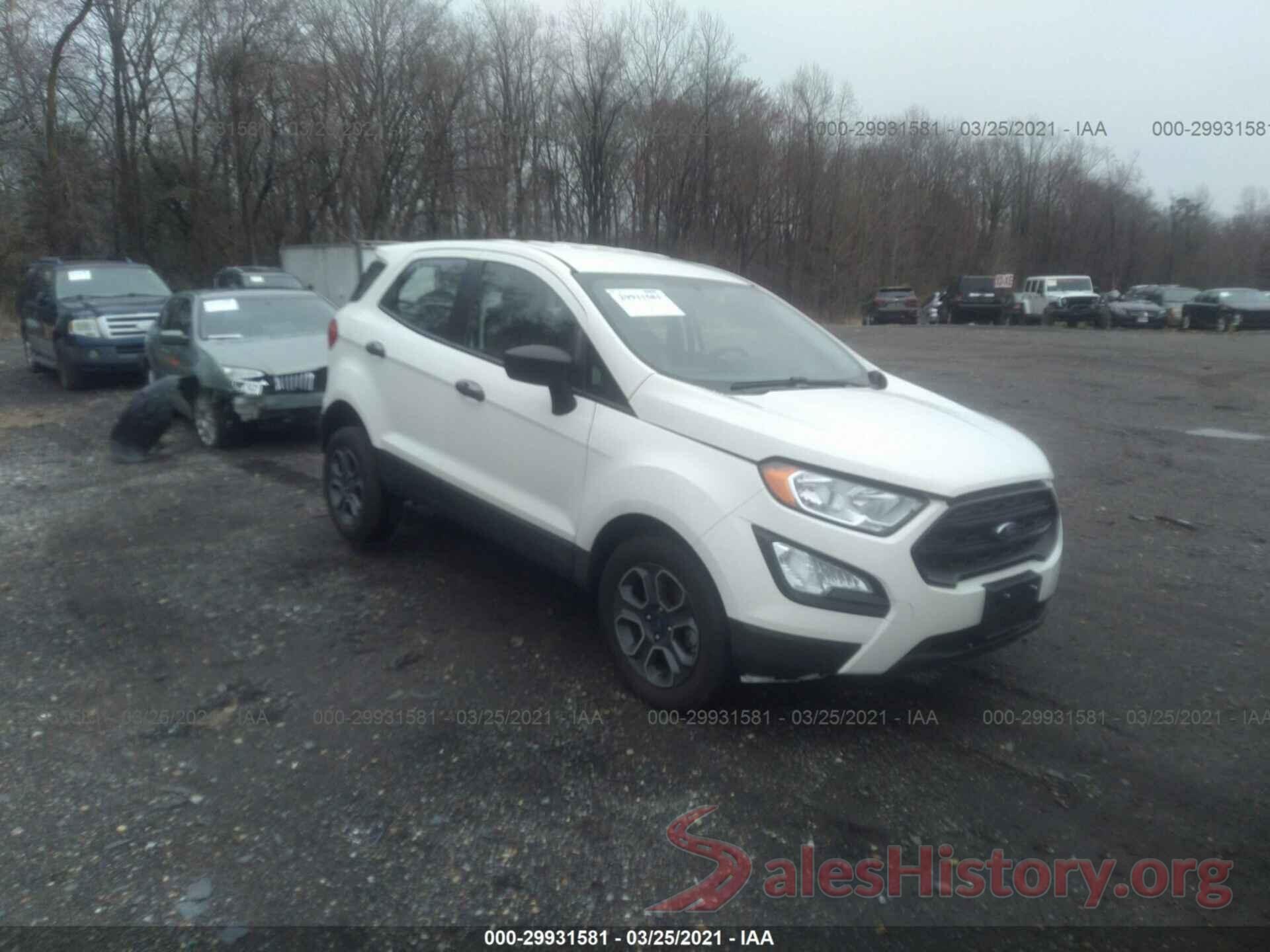 MAJ3S2FE0KC306757 2019 FORD ECOSPORT