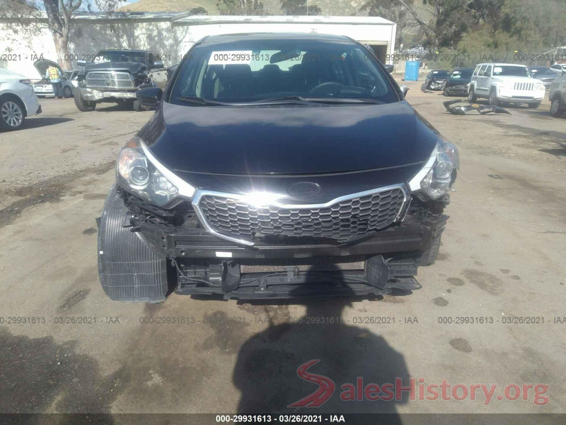 KNAFK4A61G5539381 2016 KIA FORTE