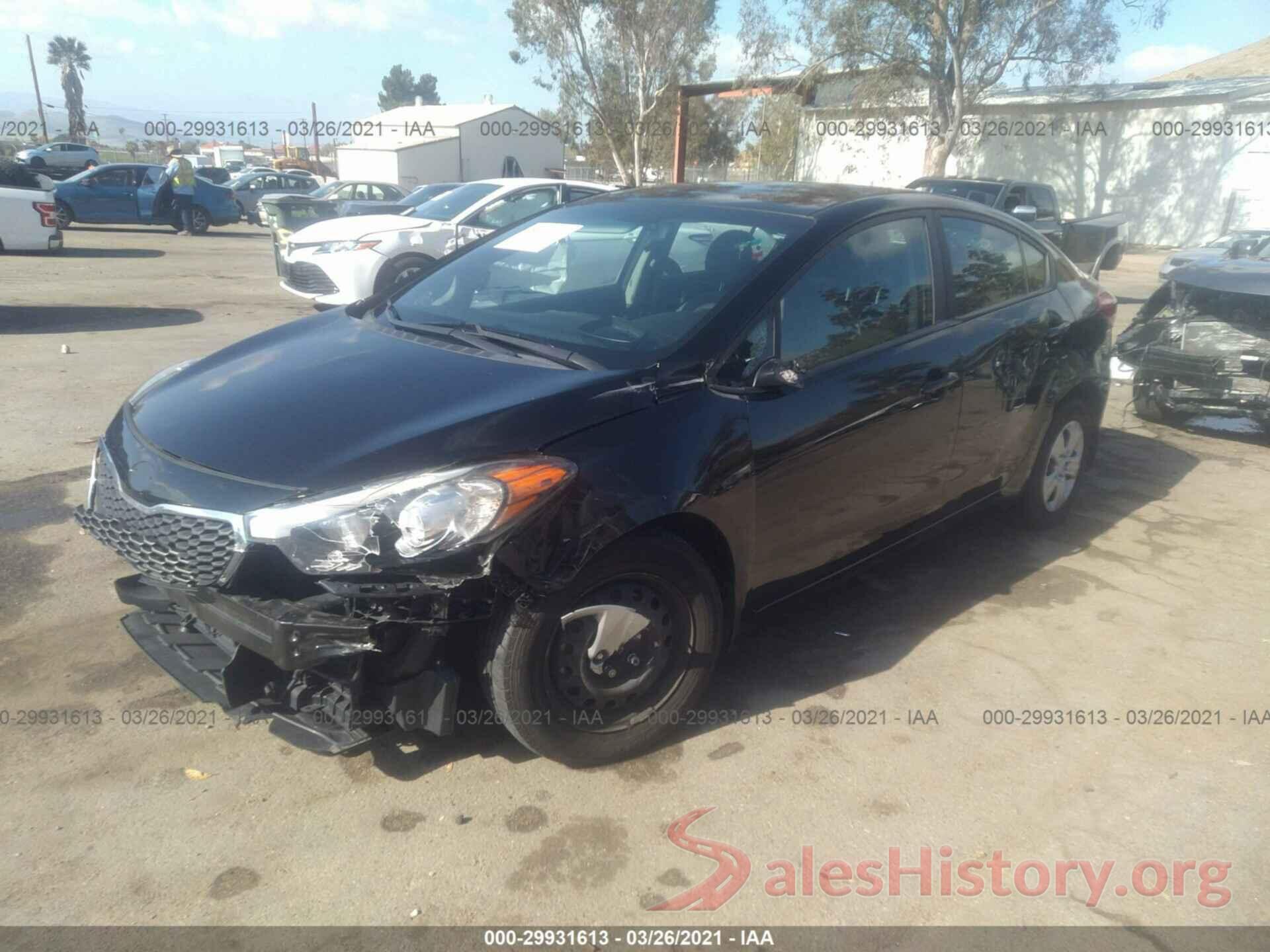 KNAFK4A61G5539381 2016 KIA FORTE