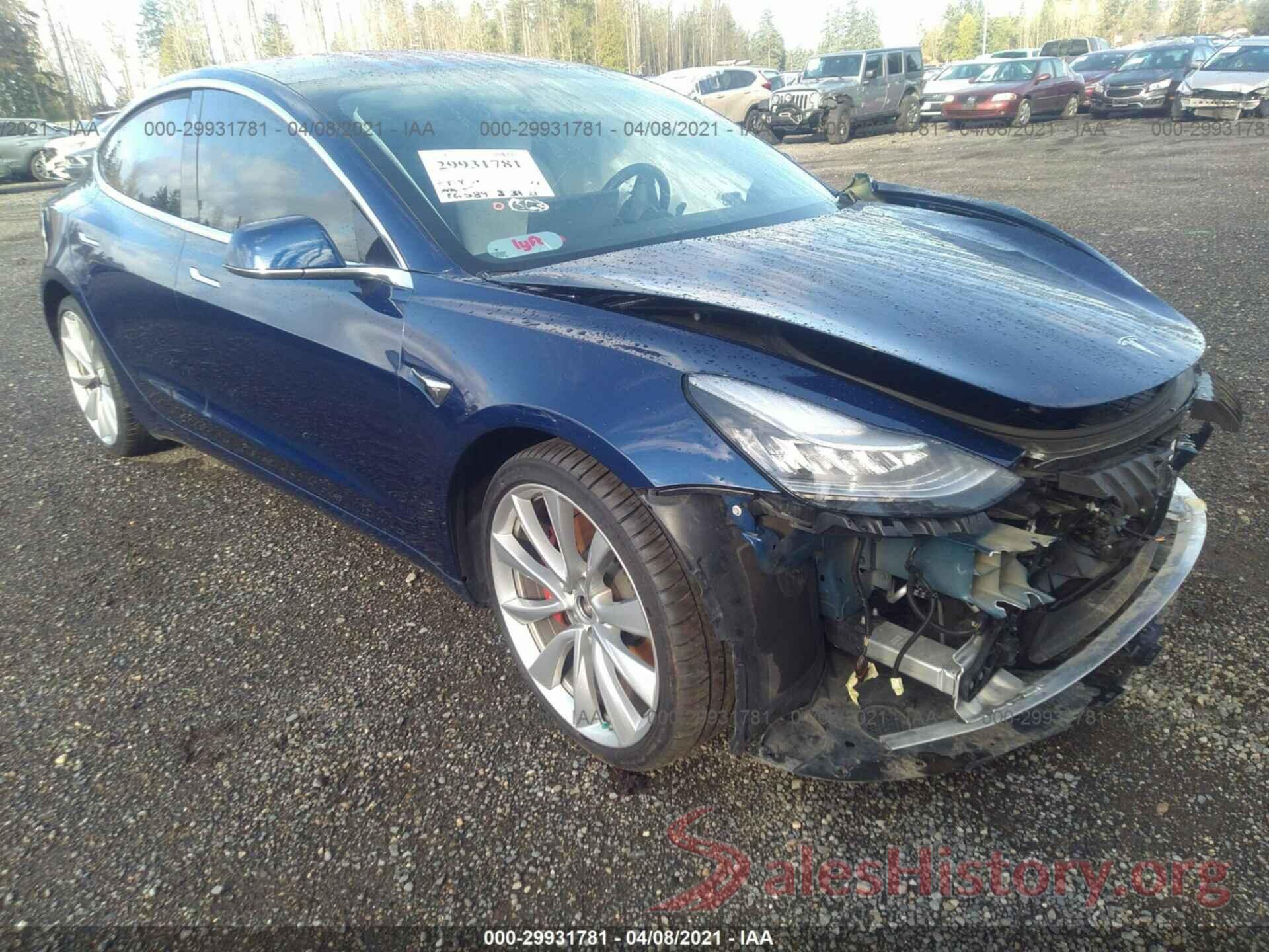 5YJ3E1EB0JF081096 2018 TESLA MODEL 3