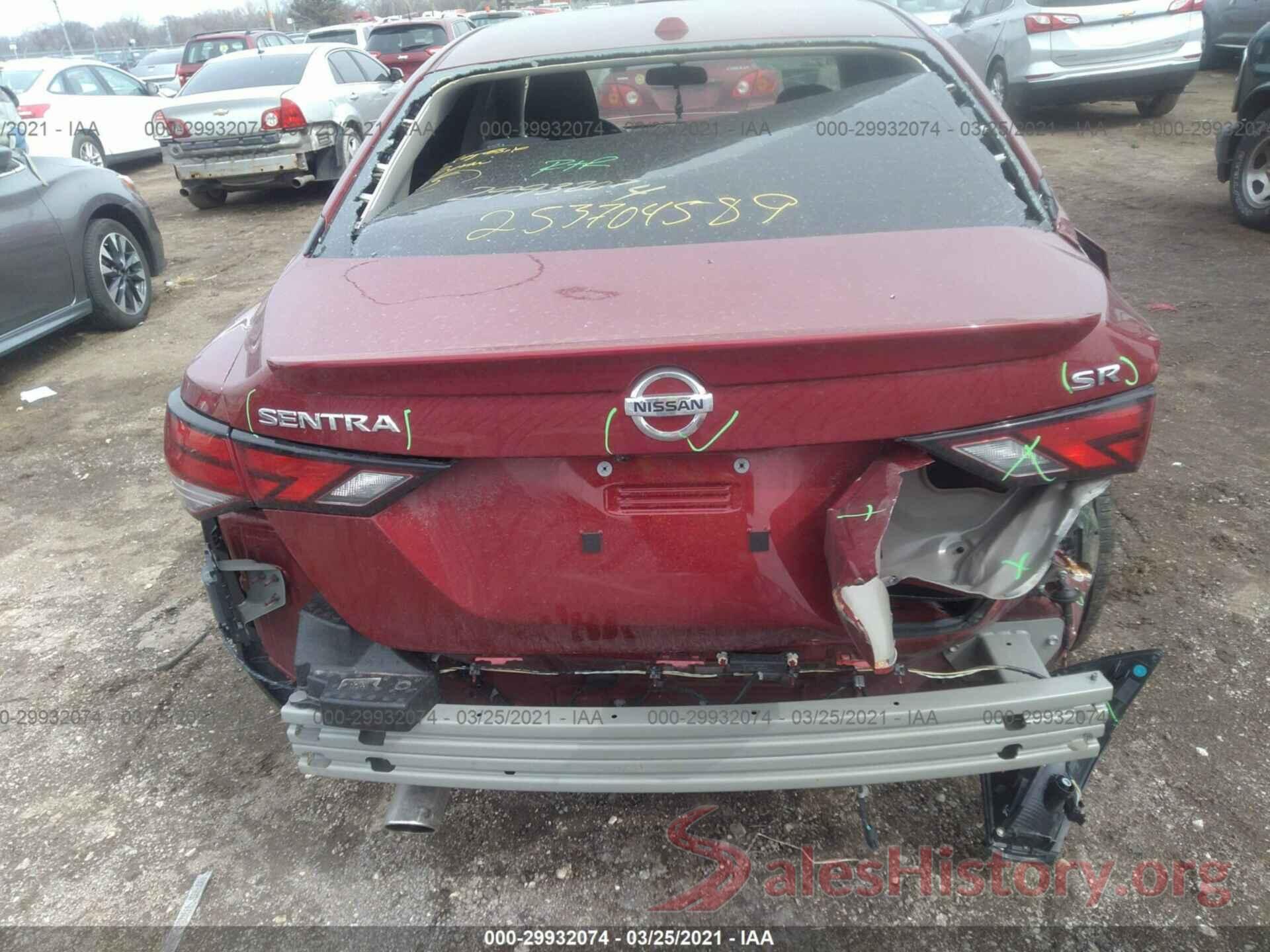 3N1AB8DV7LY242719 2020 NISSAN SENTRA