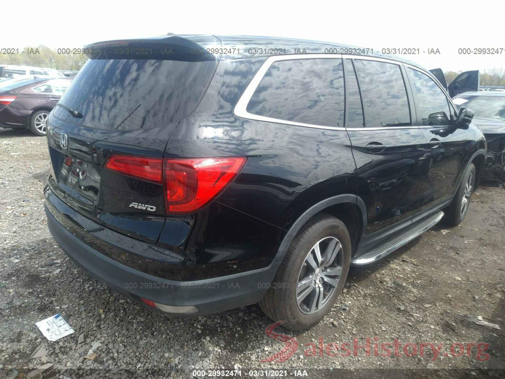 5FNYF6H84HB050721 2017 HONDA PILOT