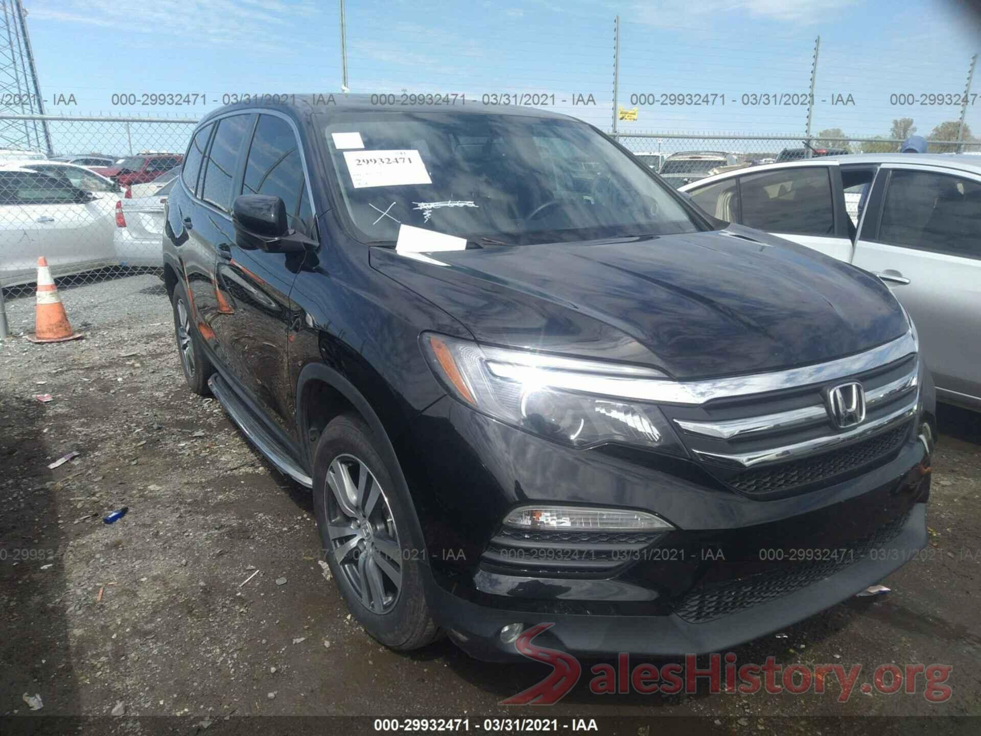 5FNYF6H84HB050721 2017 HONDA PILOT