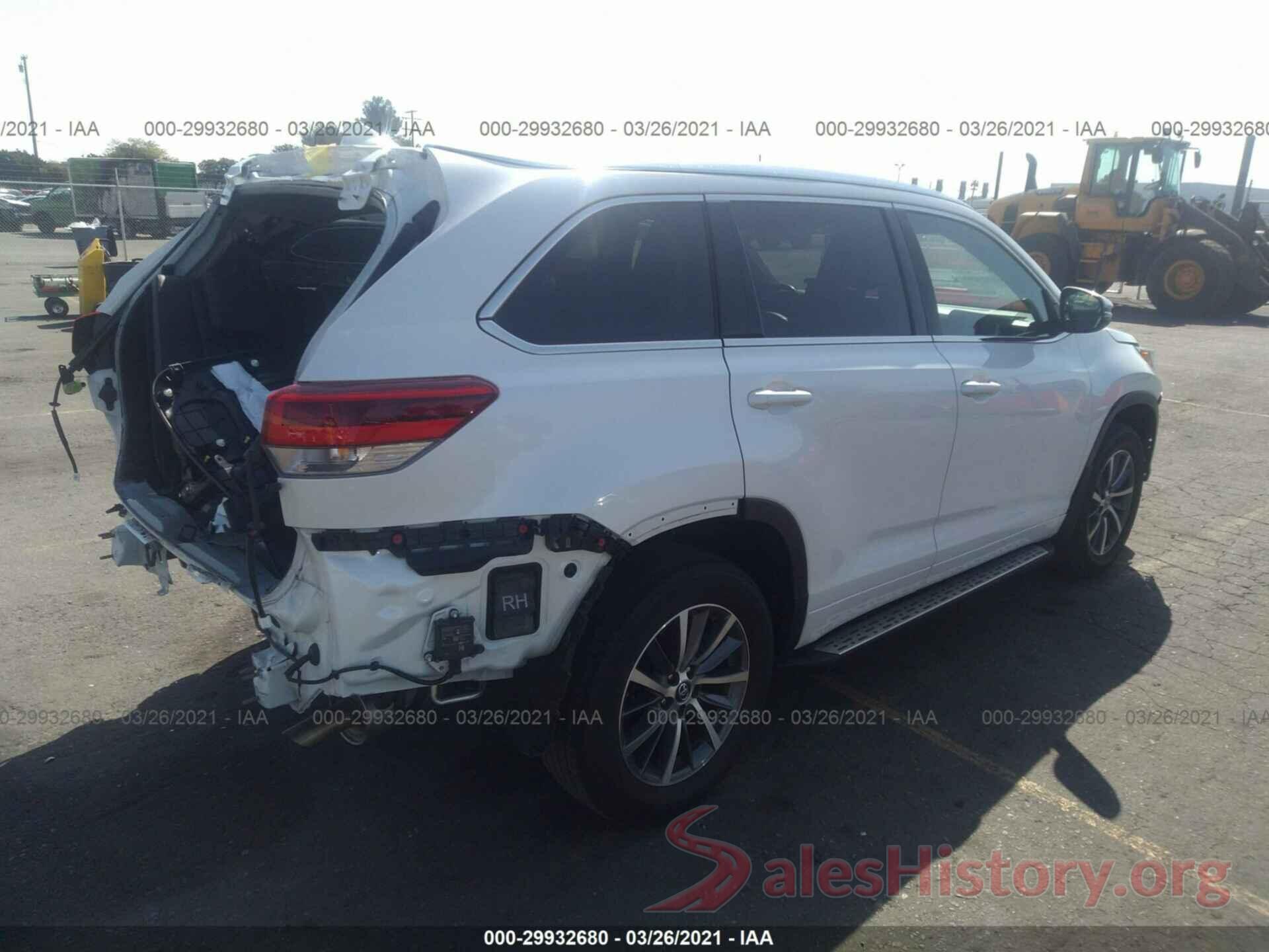 5TDKZRFH1JS263483 2018 TOYOTA HIGHLANDER