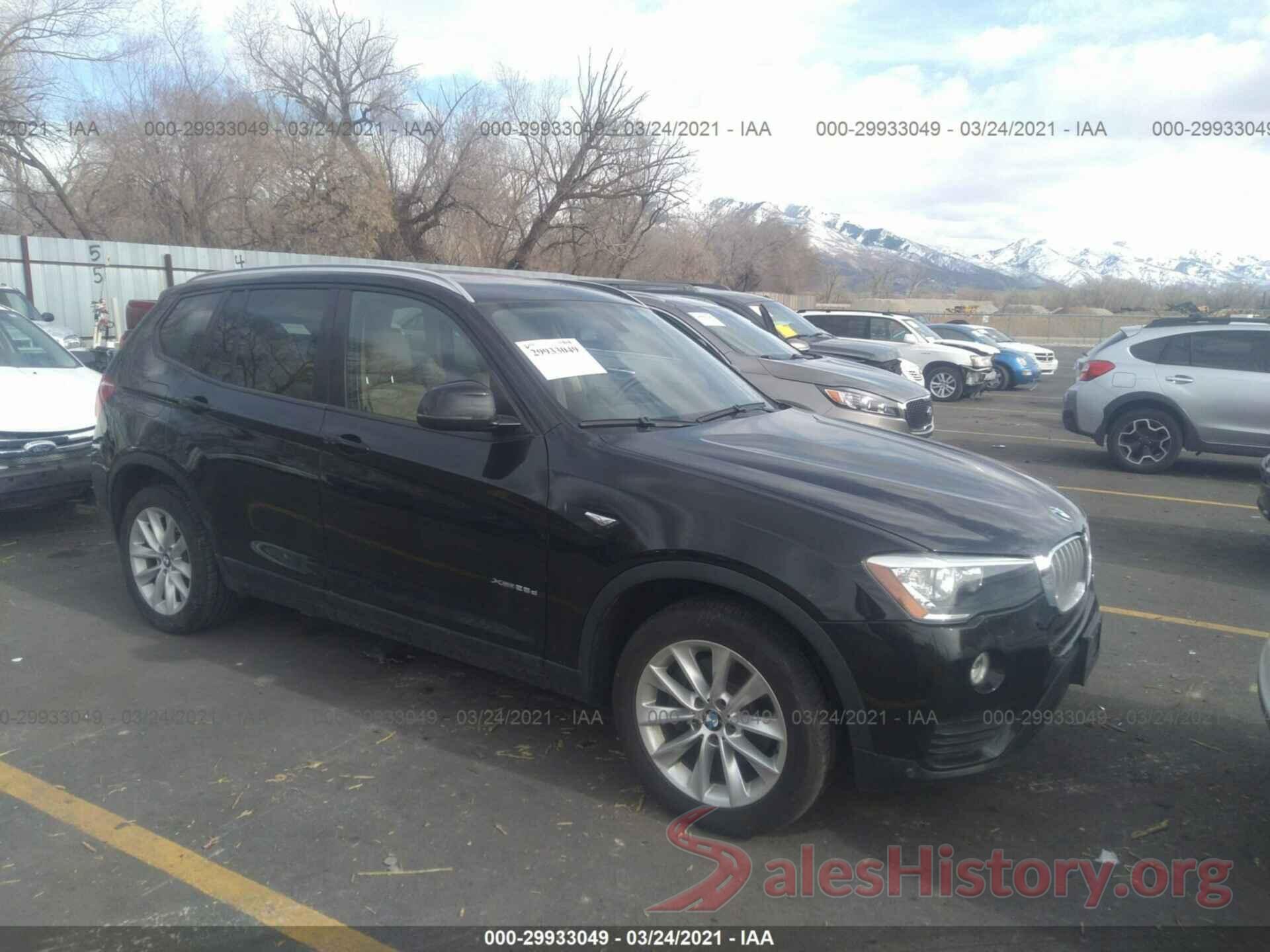 5UXWY3C59G0N88291 2016 BMW X3