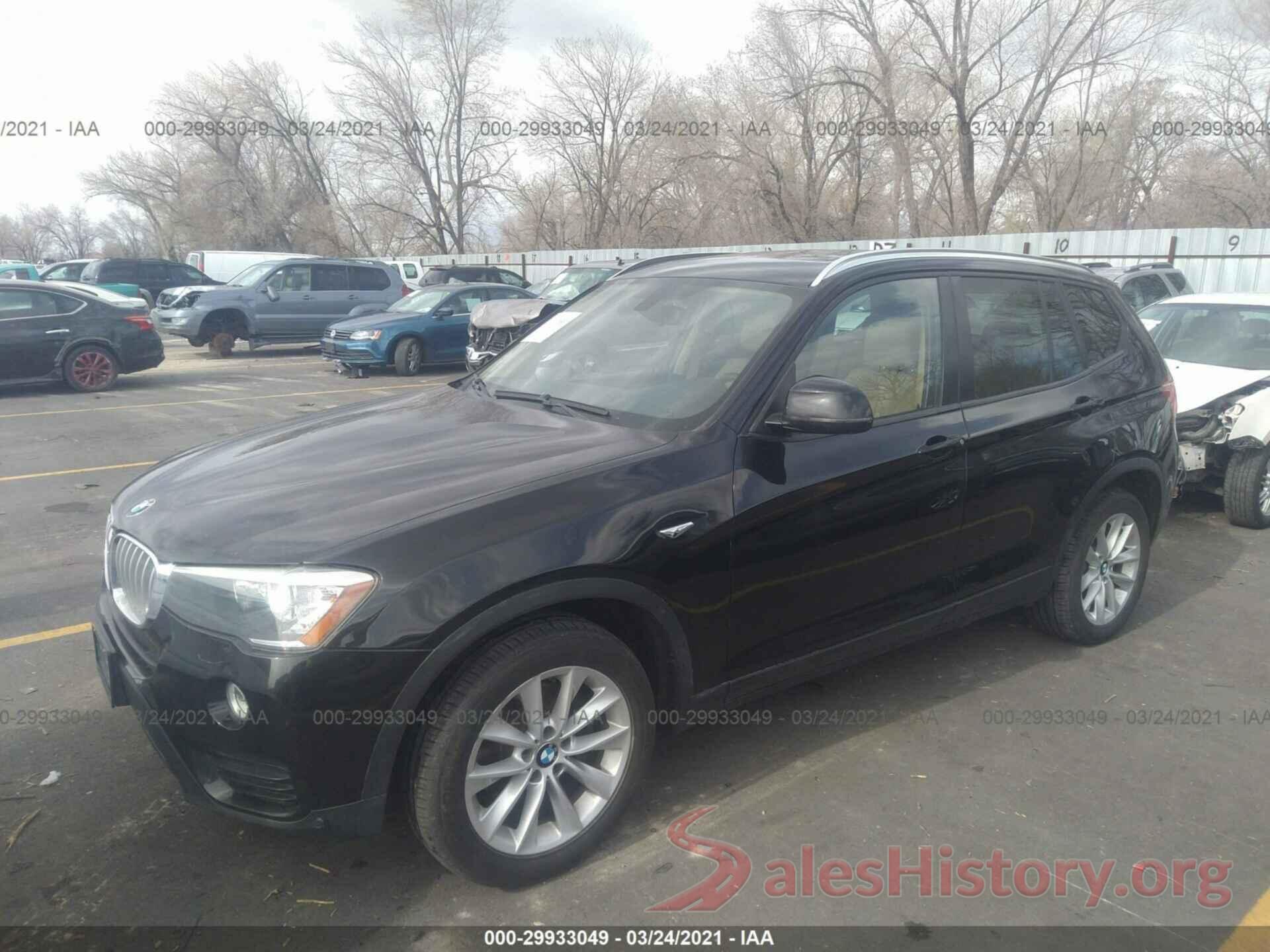 5UXWY3C59G0N88291 2016 BMW X3