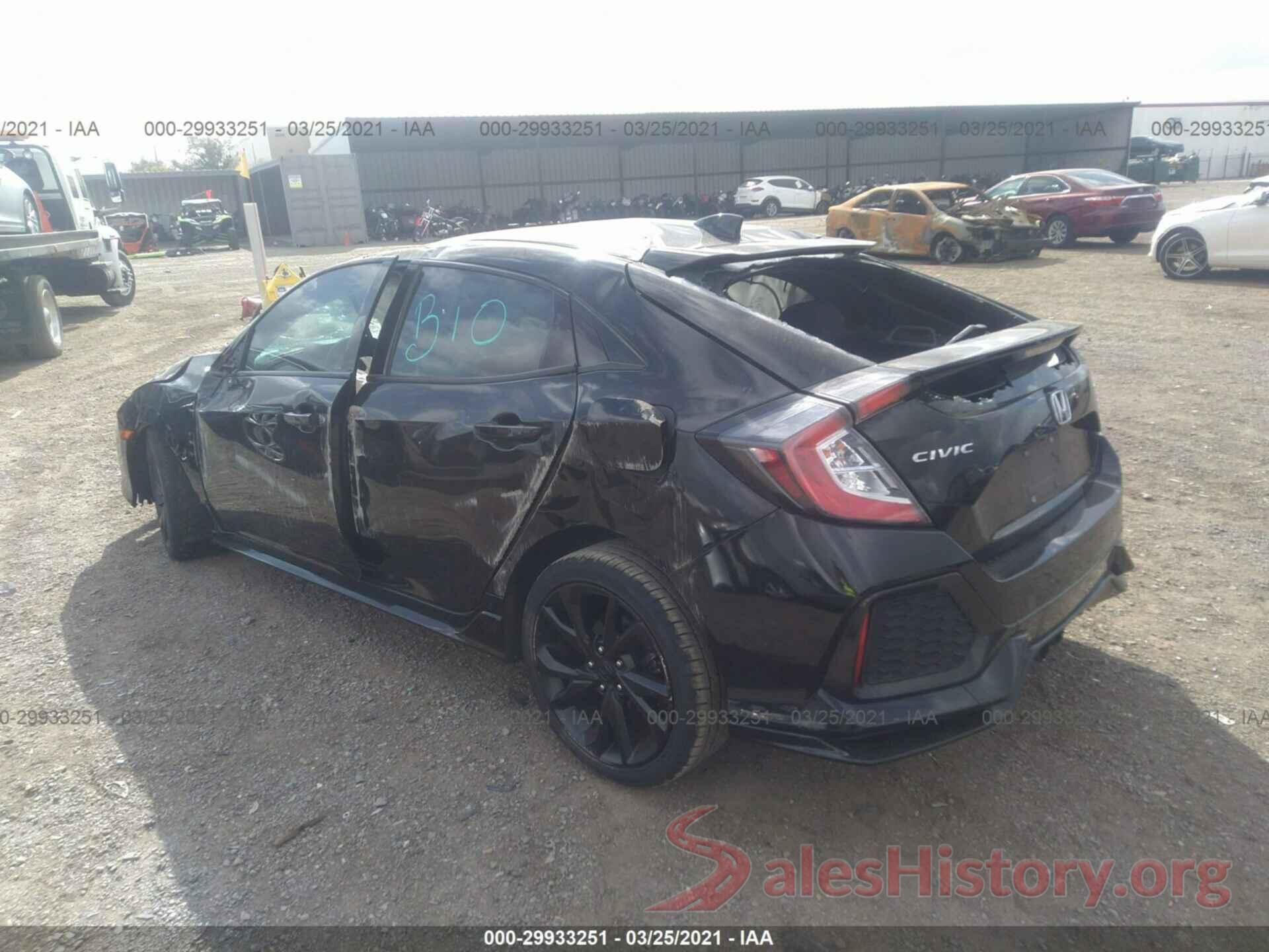 SHHFK7H49HU404608 2017 HONDA CIVIC HATCHBACK