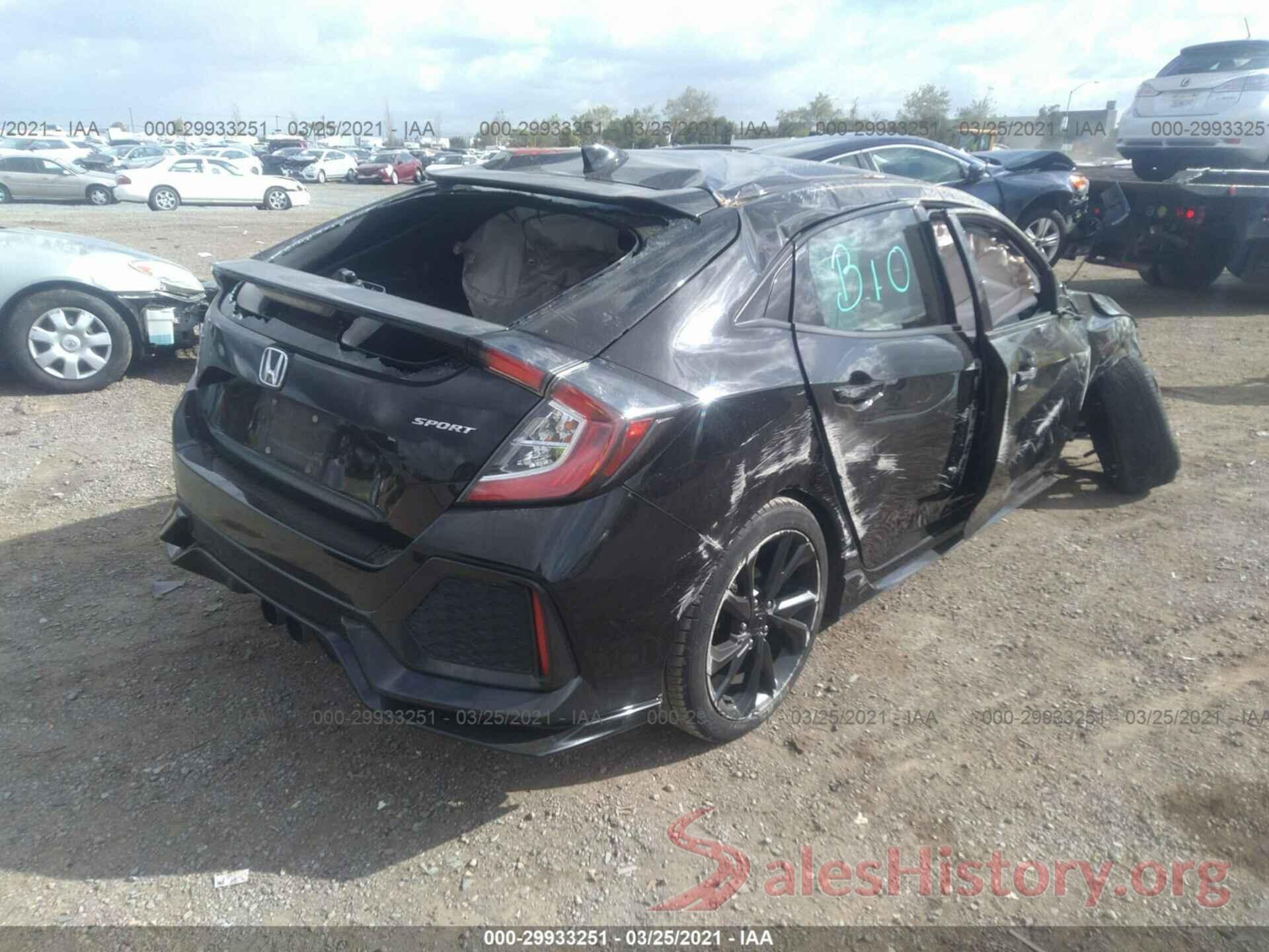 SHHFK7H49HU404608 2017 HONDA CIVIC HATCHBACK