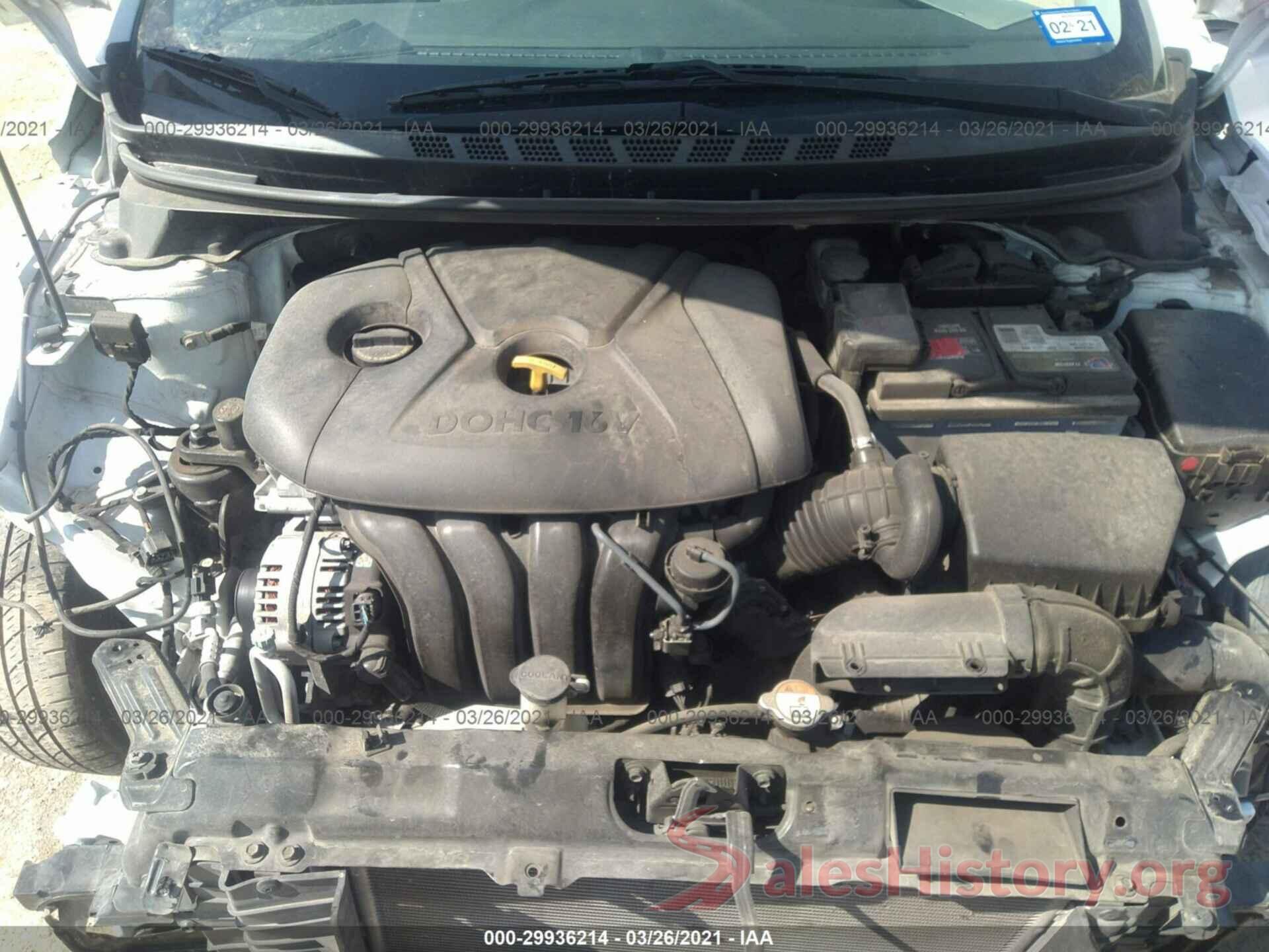 5NPDH4AE4GH751286 2016 HYUNDAI ELANTRA