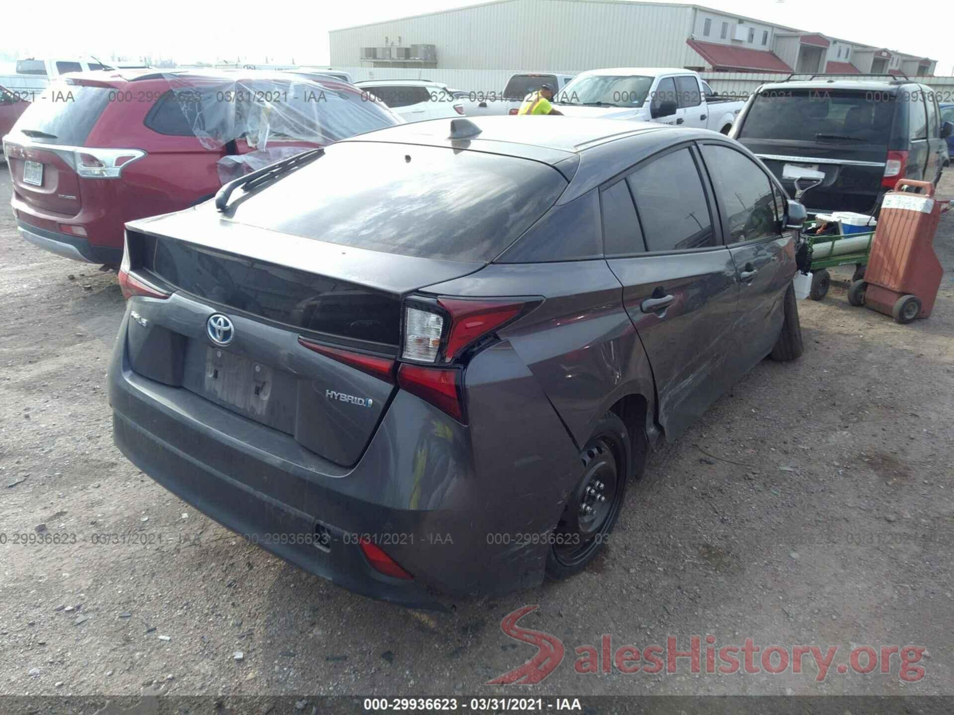 JTDKARFU9L3117888 2020 TOYOTA PRIUS