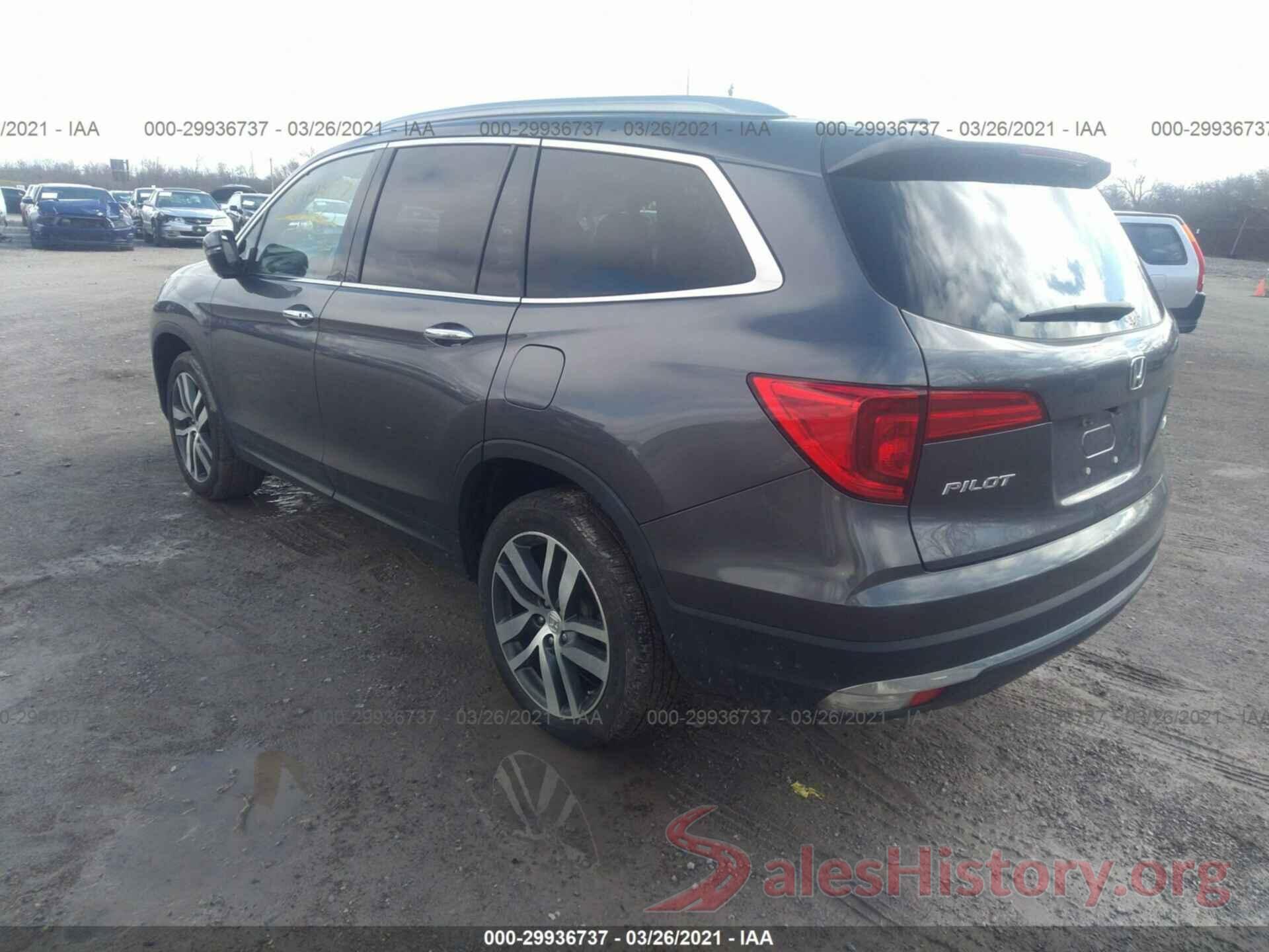 5FNYF6H98HB066834 2017 HONDA PILOT