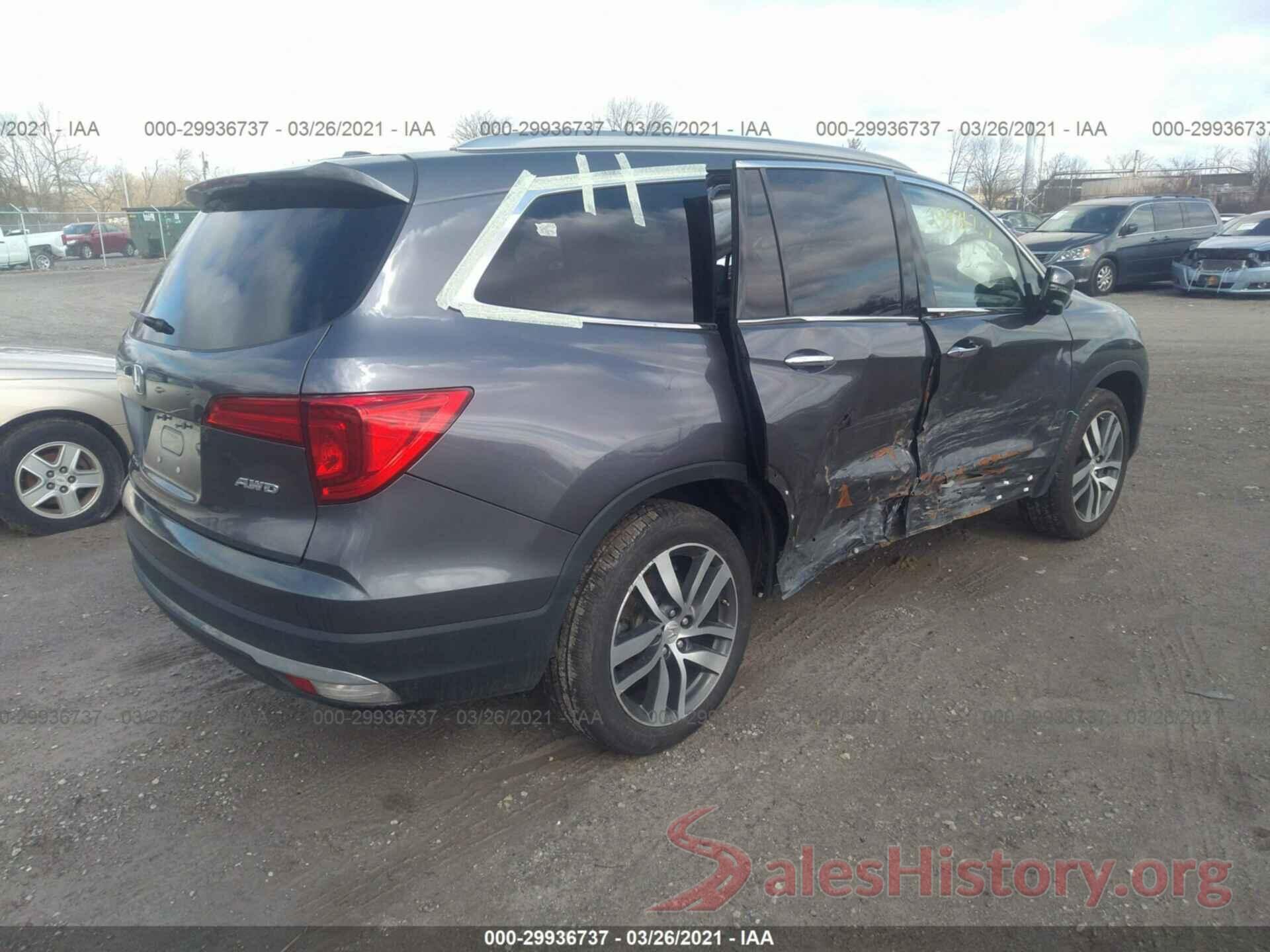 5FNYF6H98HB066834 2017 HONDA PILOT