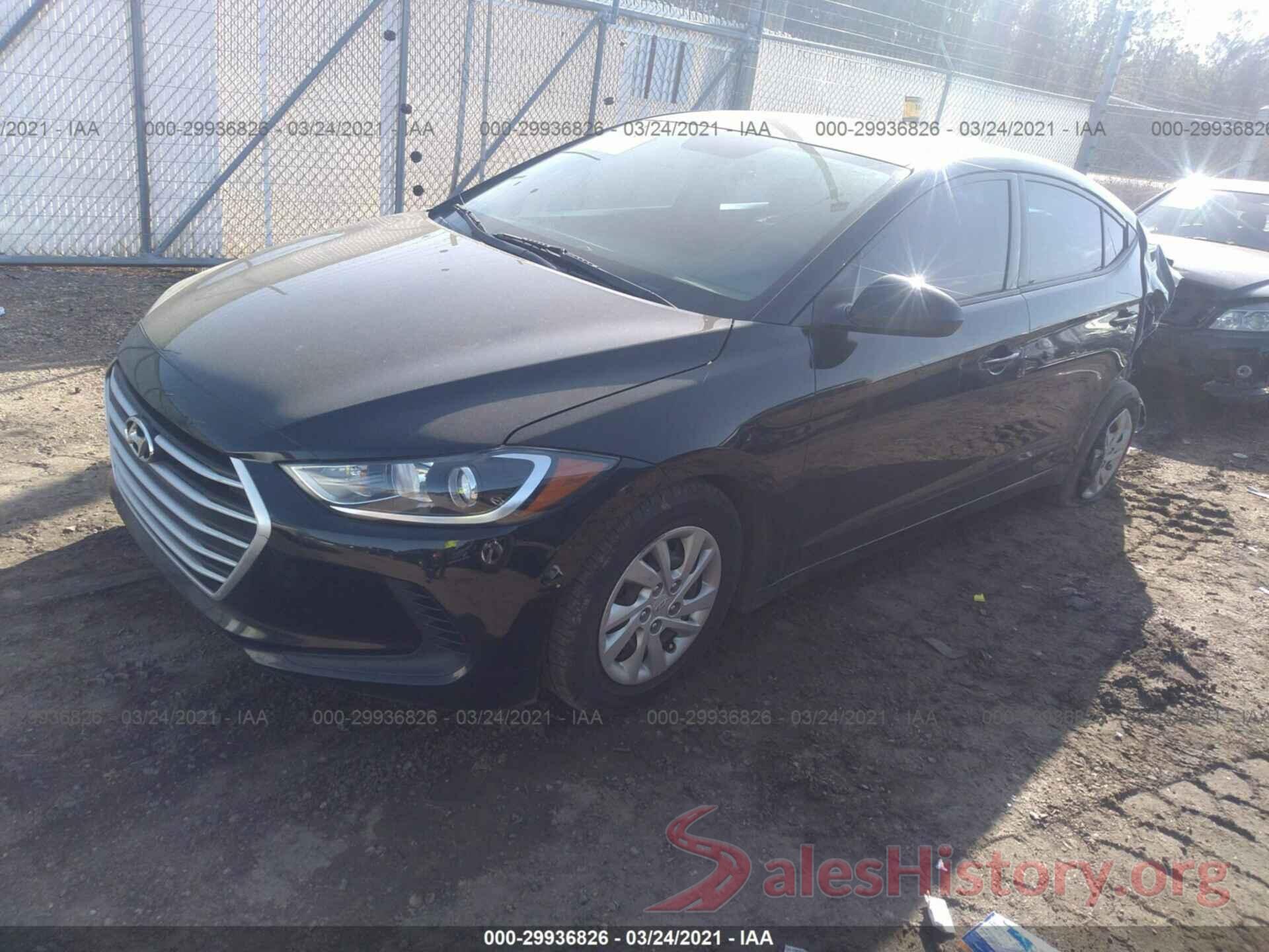 5NPD74LF9HH154273 2017 HYUNDAI ELANTRA