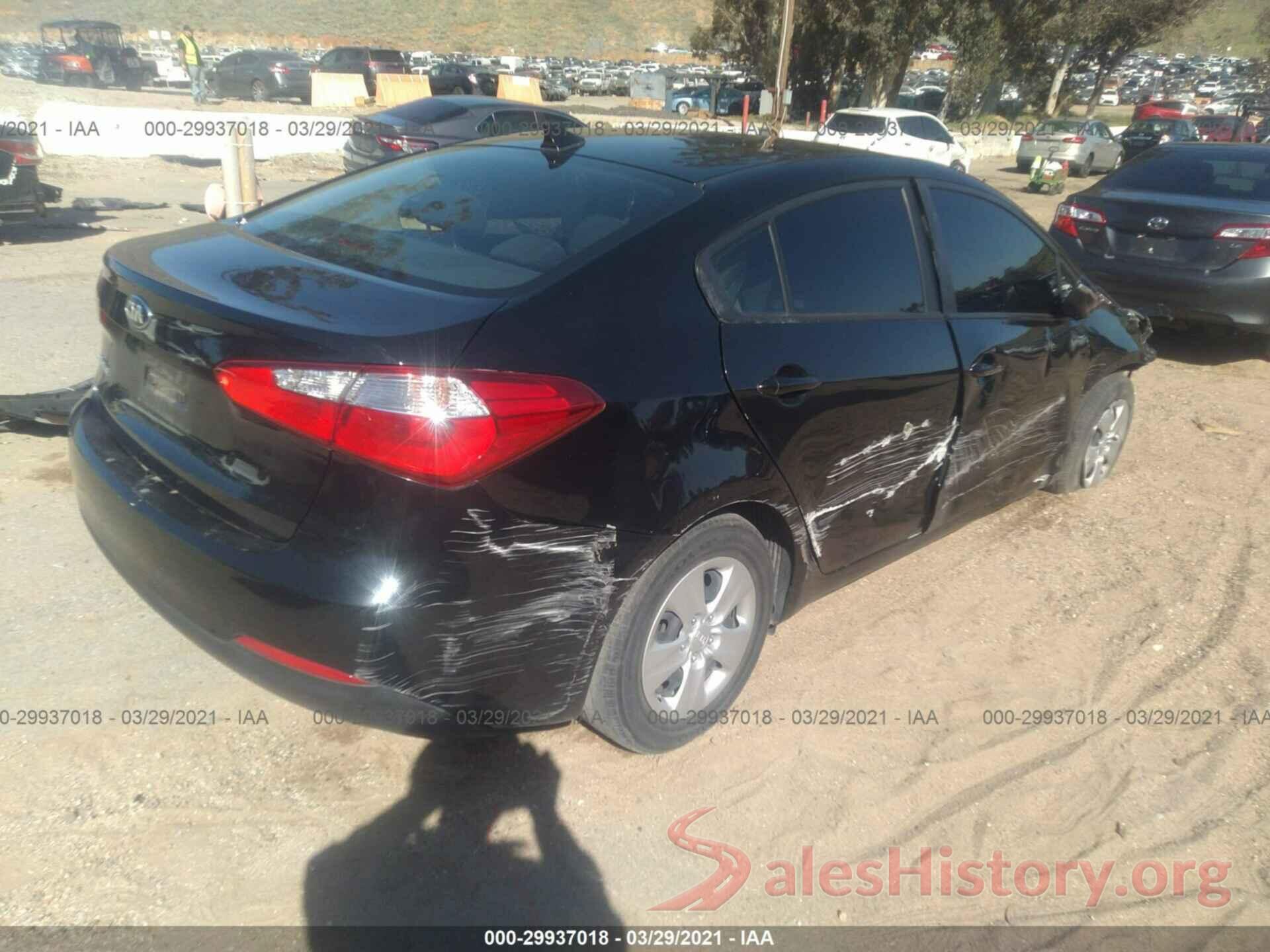 KNAFK4A65G5617466 2016 KIA FORTE