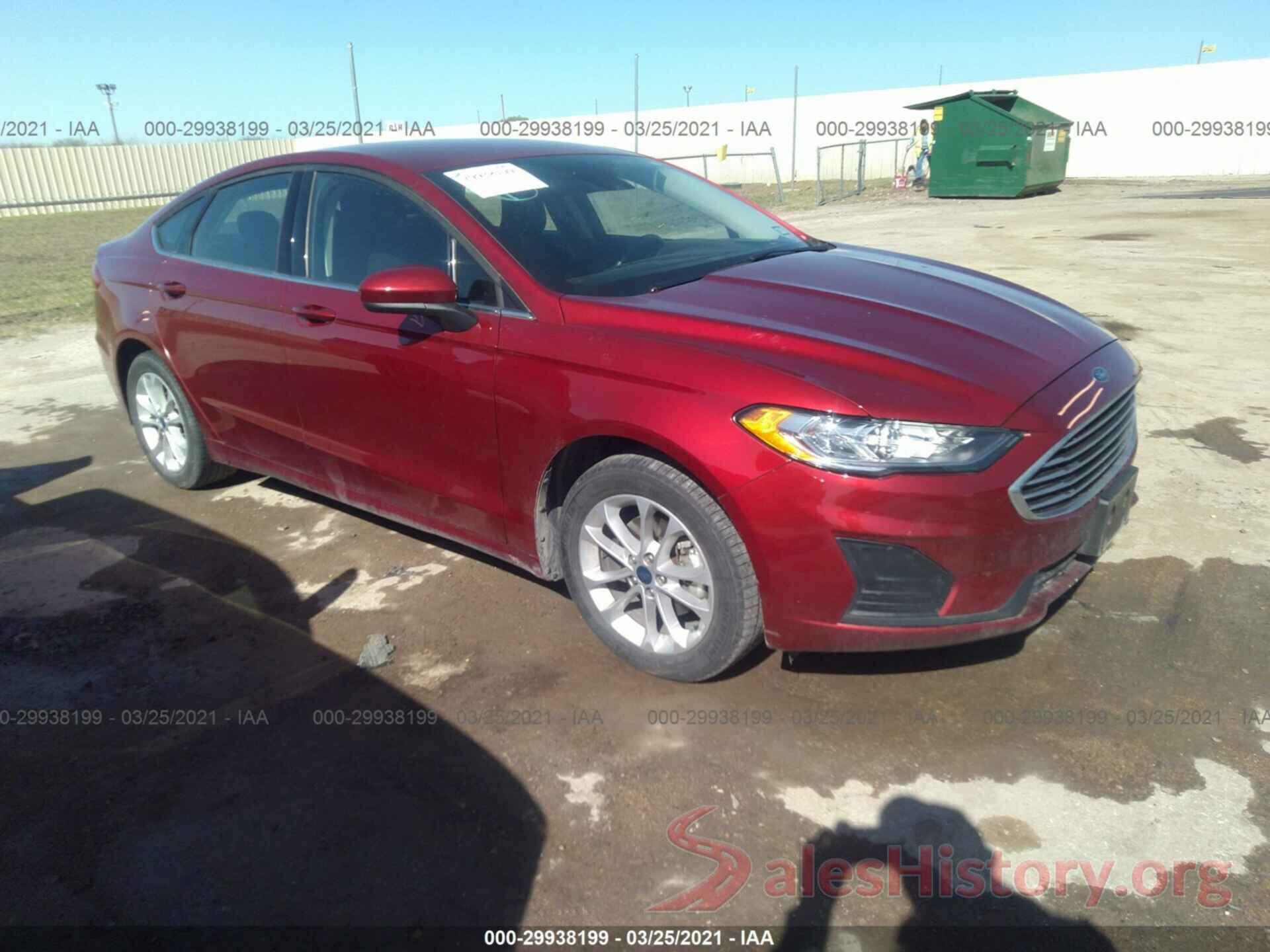 3FA6P0HDXKR250125 2019 FORD FUSION