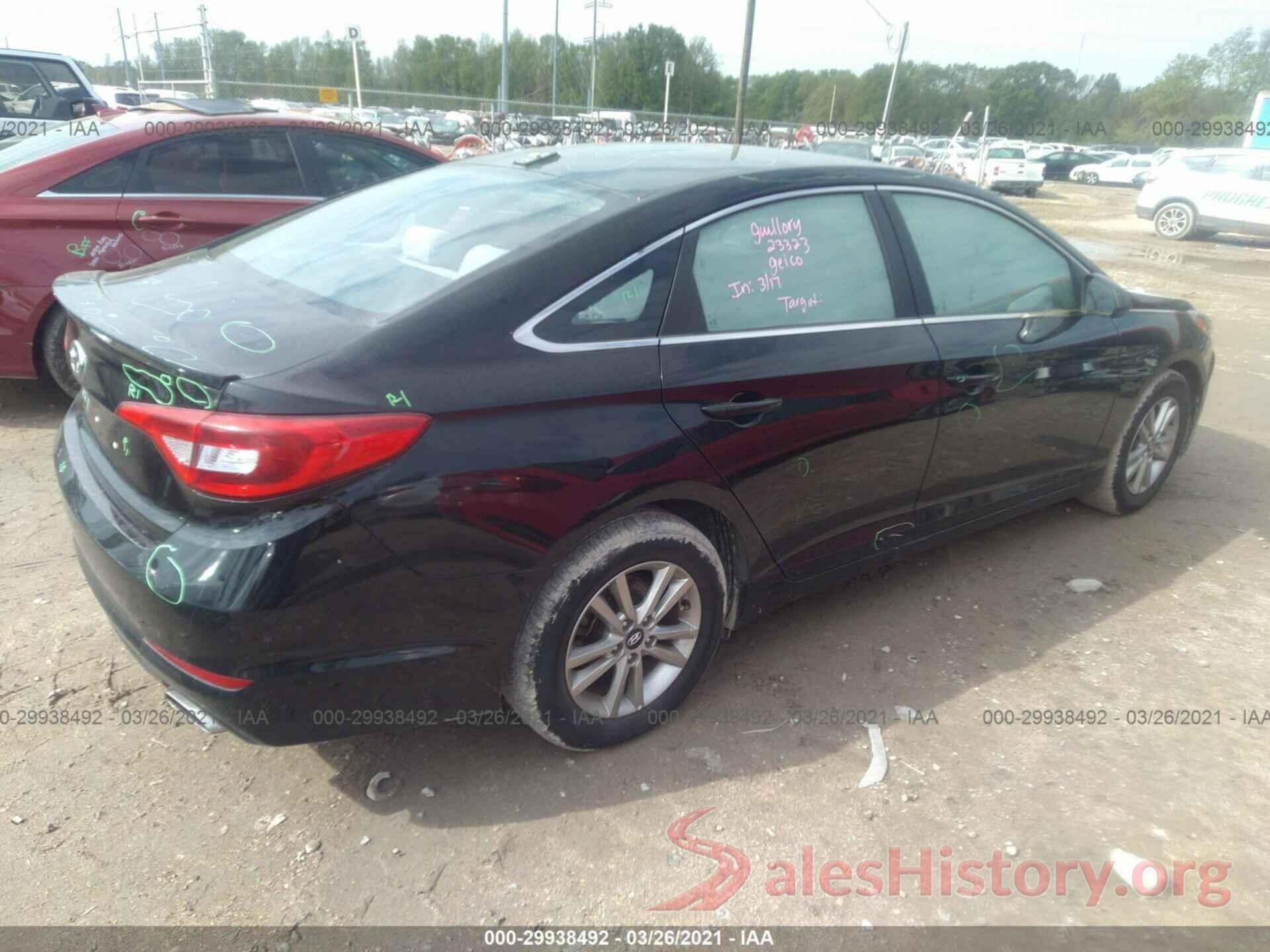 5NPE24AFXHH458752 2017 HYUNDAI SONATA