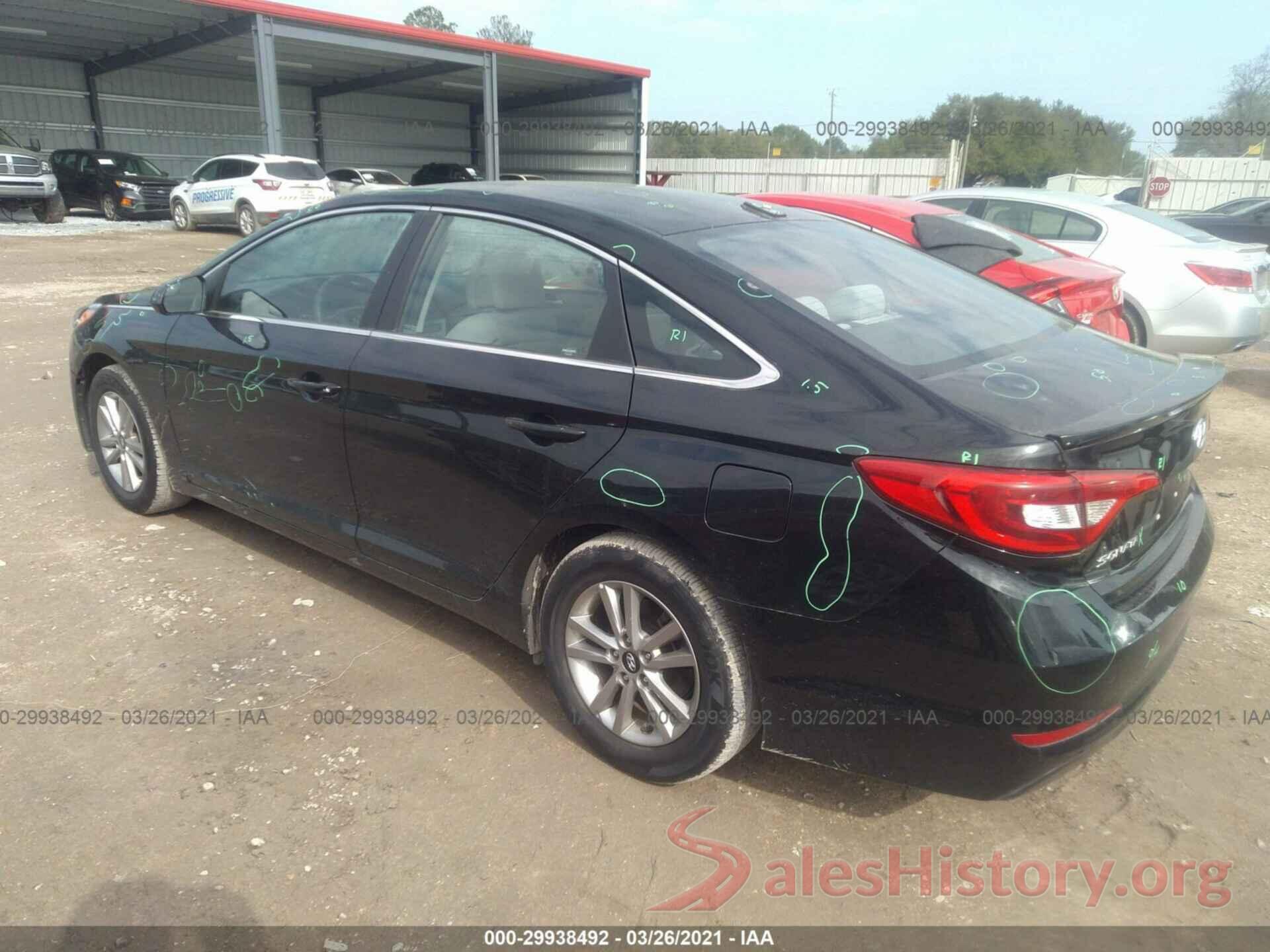 5NPE24AFXHH458752 2017 HYUNDAI SONATA