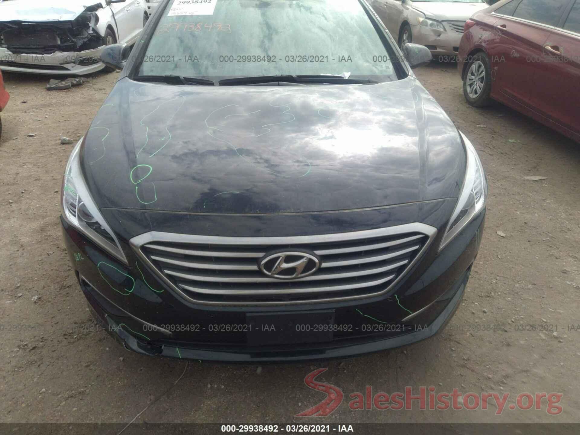 5NPE24AFXHH458752 2017 HYUNDAI SONATA