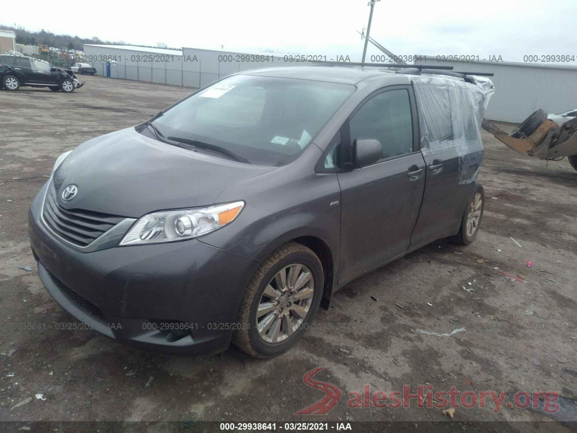 5TDJZ3DC6HS186877 2017 TOYOTA SIENNA