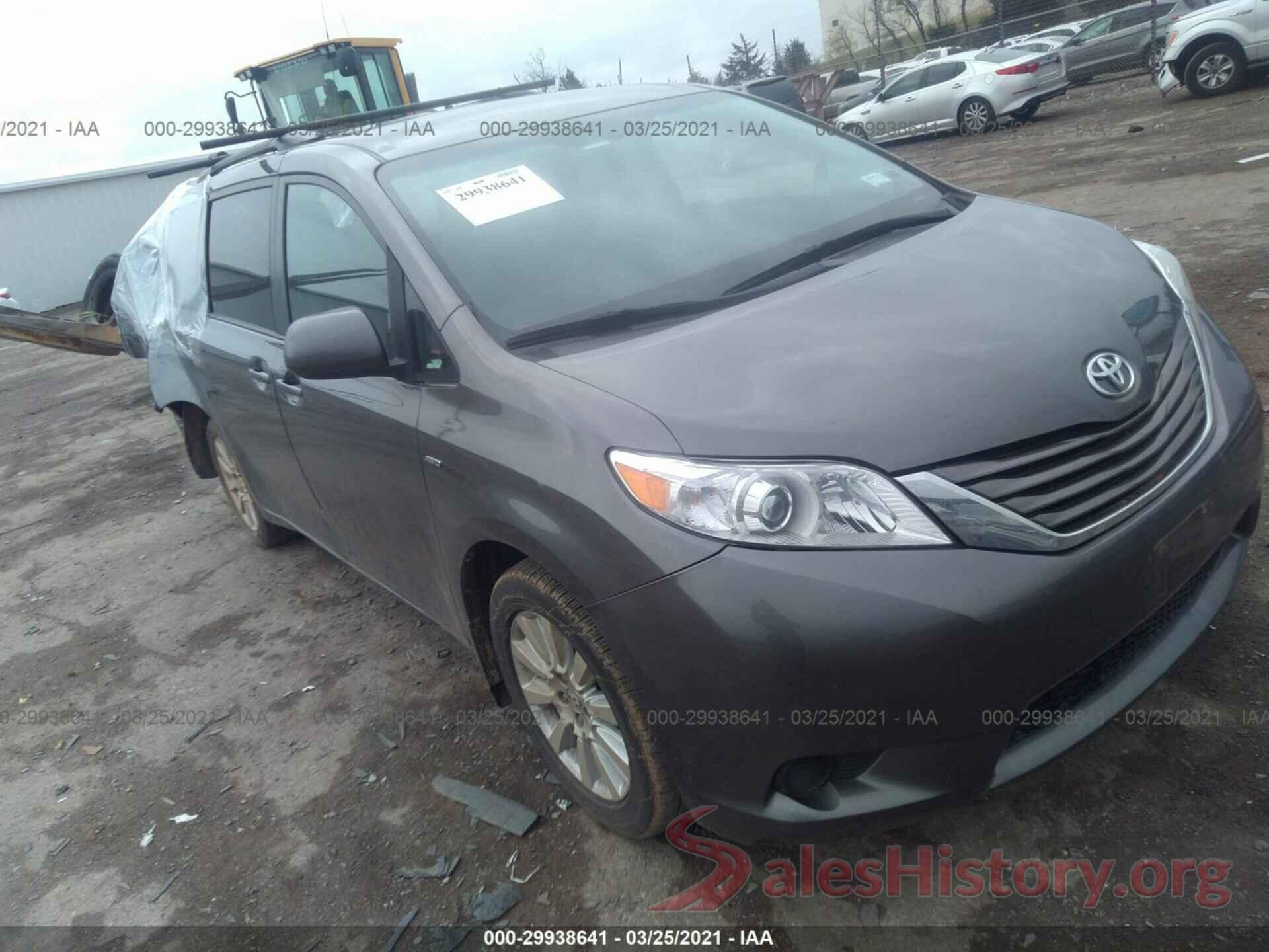 5TDJZ3DC6HS186877 2017 TOYOTA SIENNA