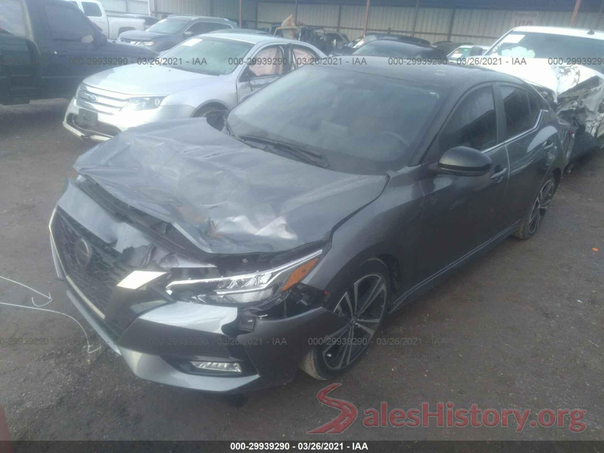 3N1AB8DV7LY209526 2020 NISSAN SENTRA