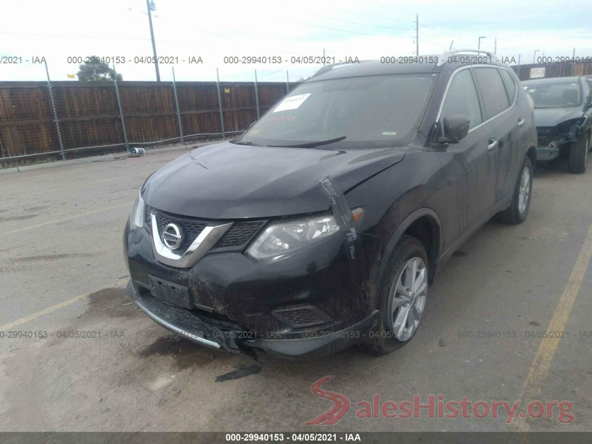 KNMAT2MV3GP642761 2016 NISSAN ROGUE