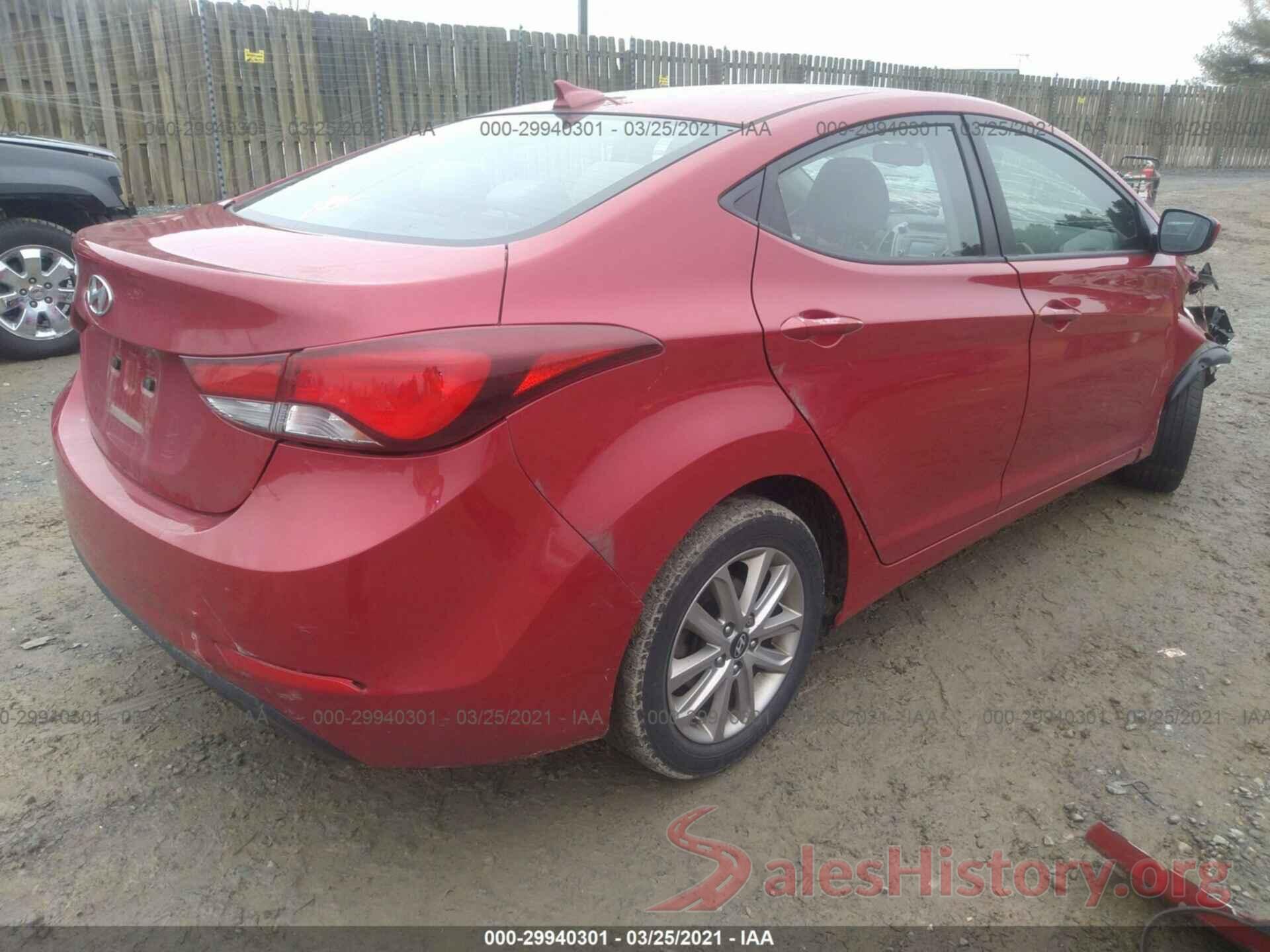 KMHDH4AE6GU518737 2016 HYUNDAI ELANTRA