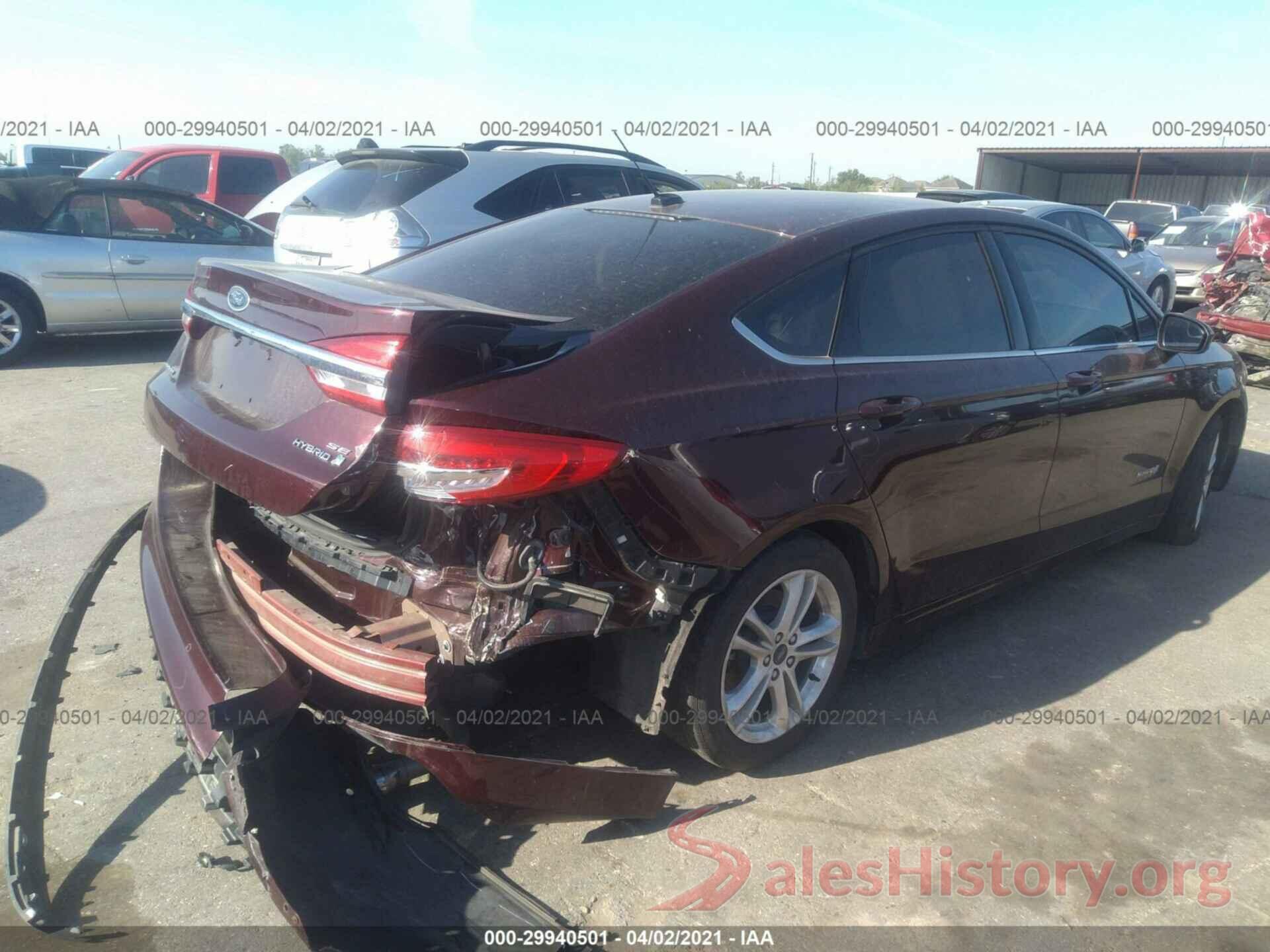 3FA6P0LU4JR213979 2018 FORD FUSION HYBRID