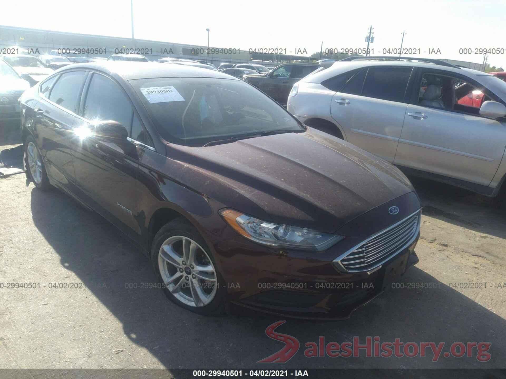 3FA6P0LU4JR213979 2018 FORD FUSION HYBRID