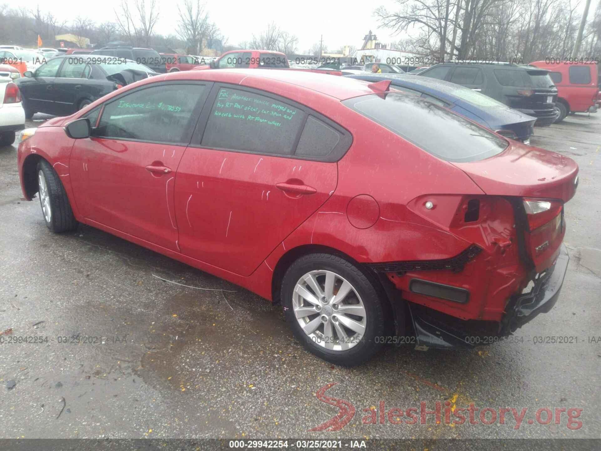 KNAFX4A60G5577458 2016 KIA FORTE