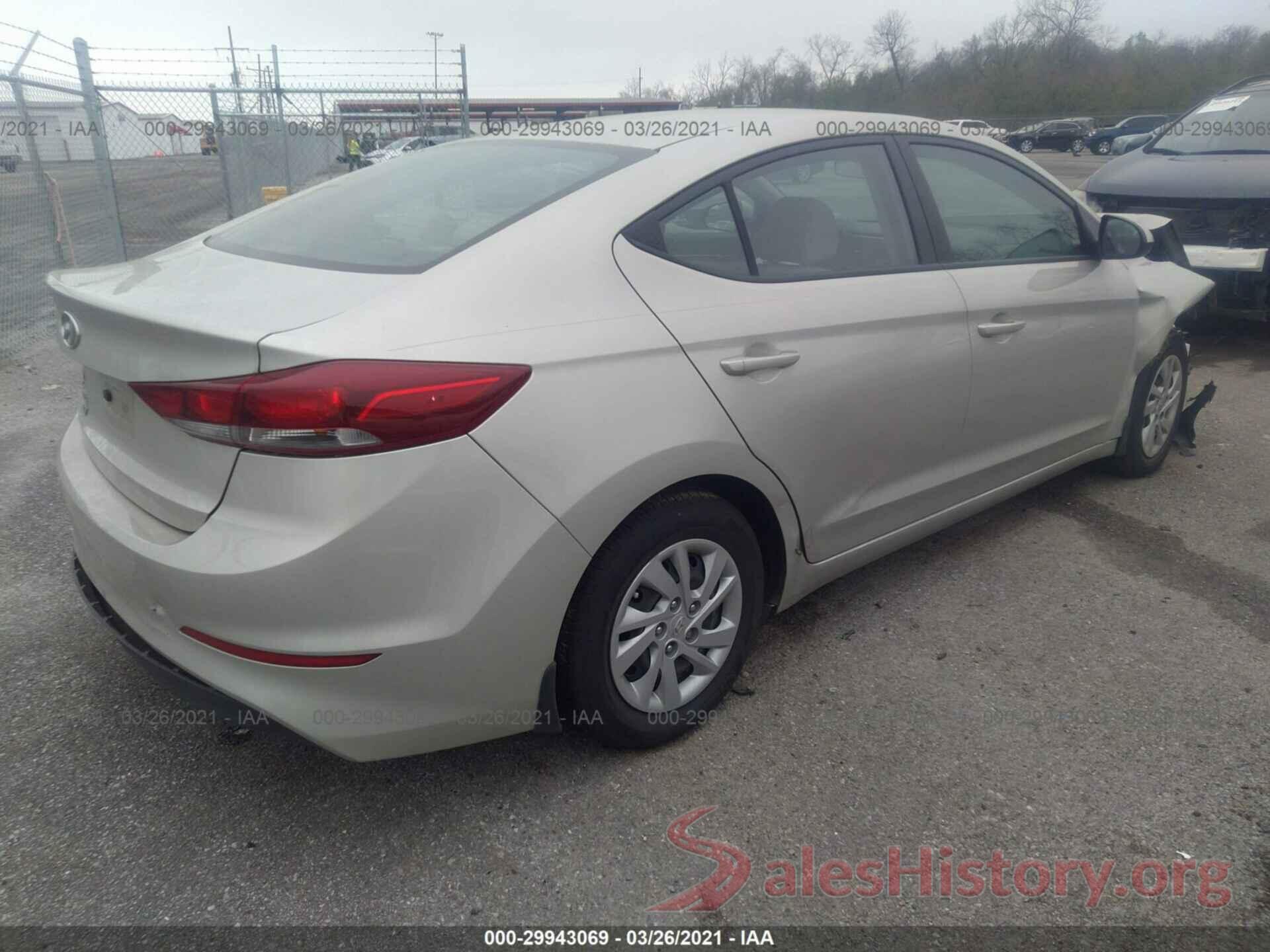 5NPD74LF3JH293322 2018 HYUNDAI ELANTRA