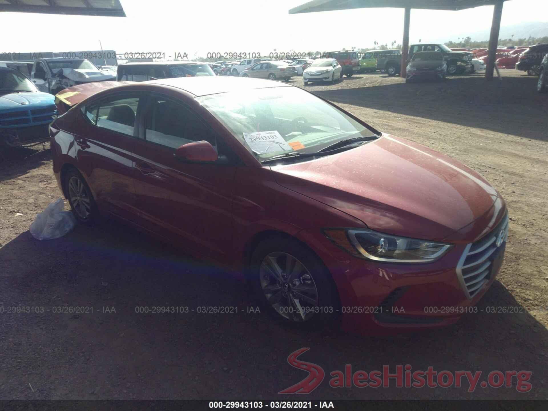 5NPD84LF7JH305890 2018 HYUNDAI ELANTRA