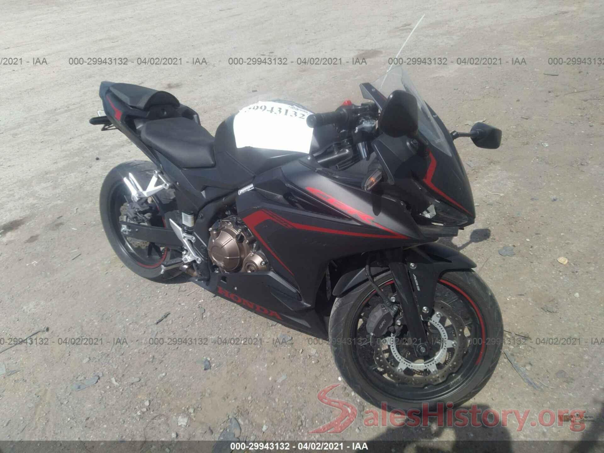 MLHPC6259K5000289 2019 HONDA CBR500