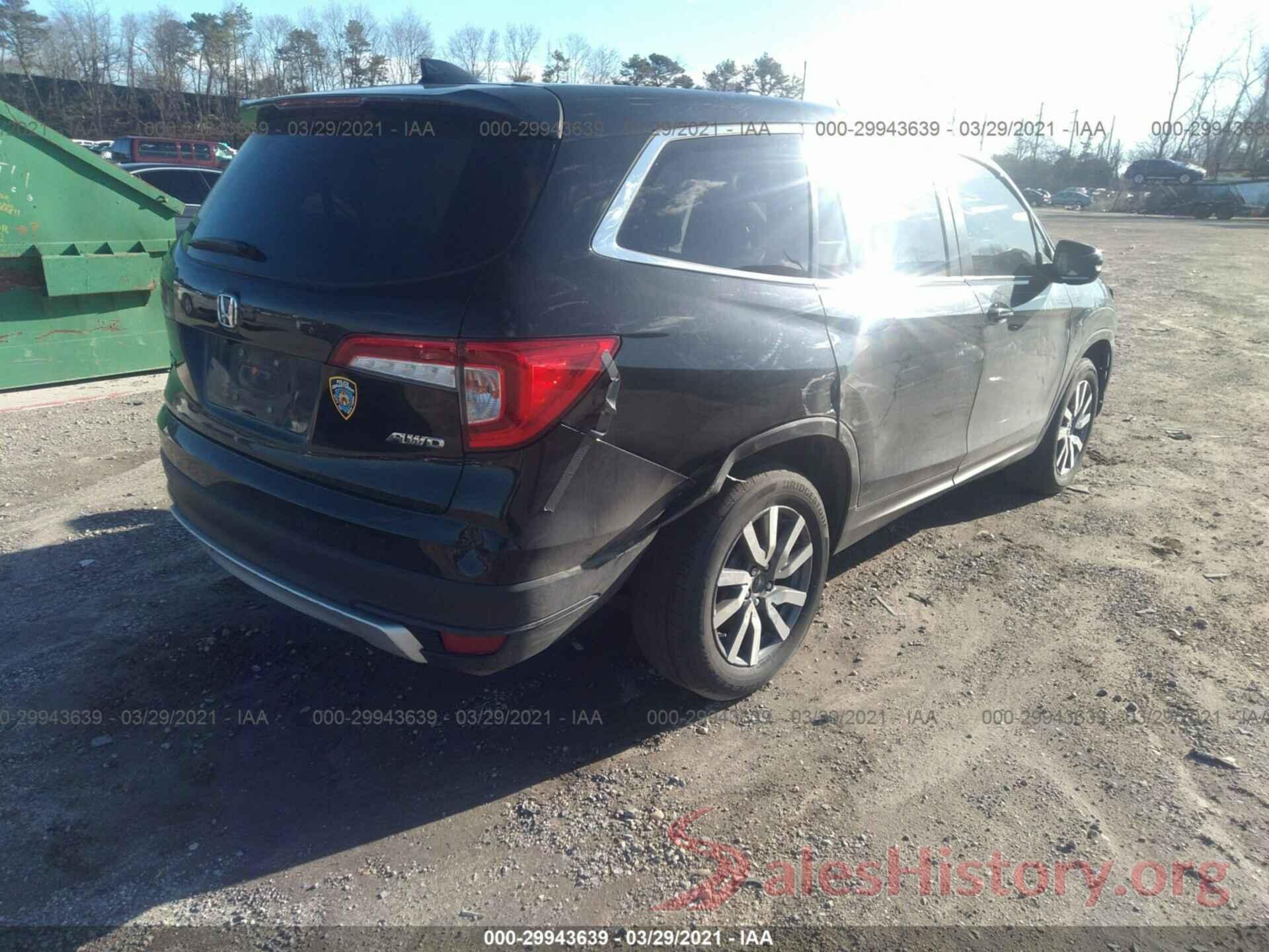 5FNYF6H5XKB080125 2019 HONDA PILOT