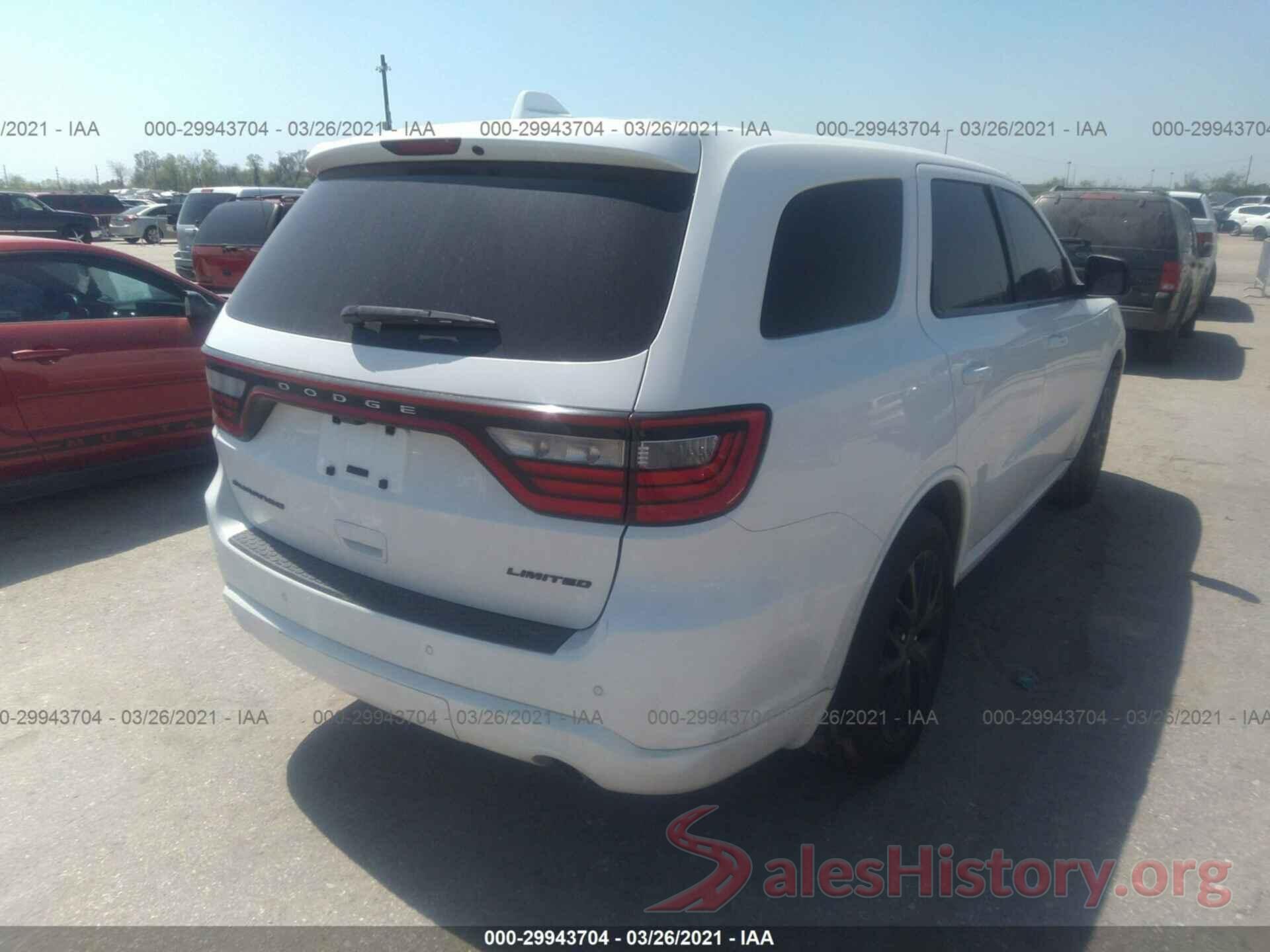 1C4RDHDG0GC361917 2016 DODGE DURANGO