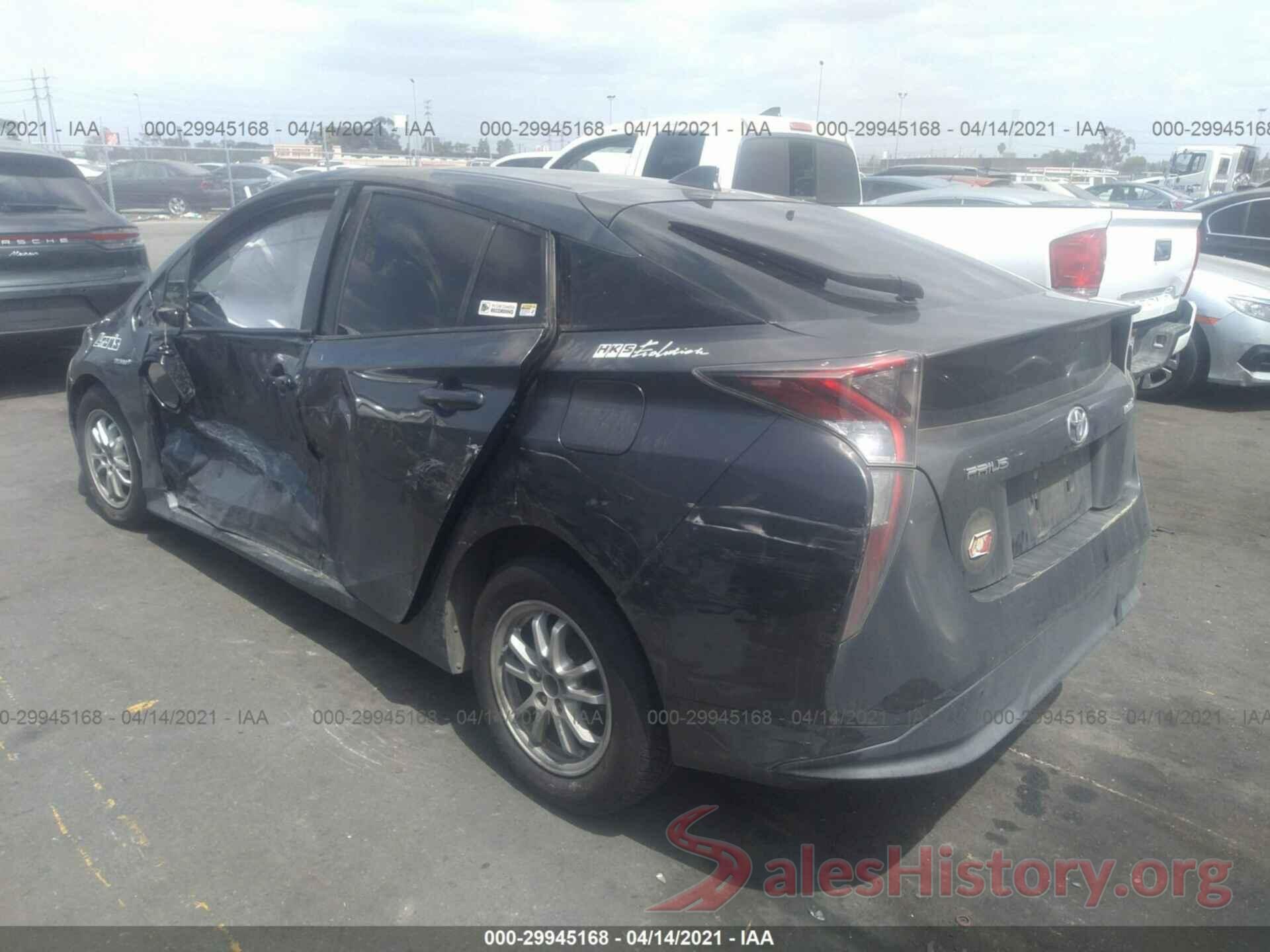 JTDKARFU3G3023835 2016 TOYOTA PRIUS