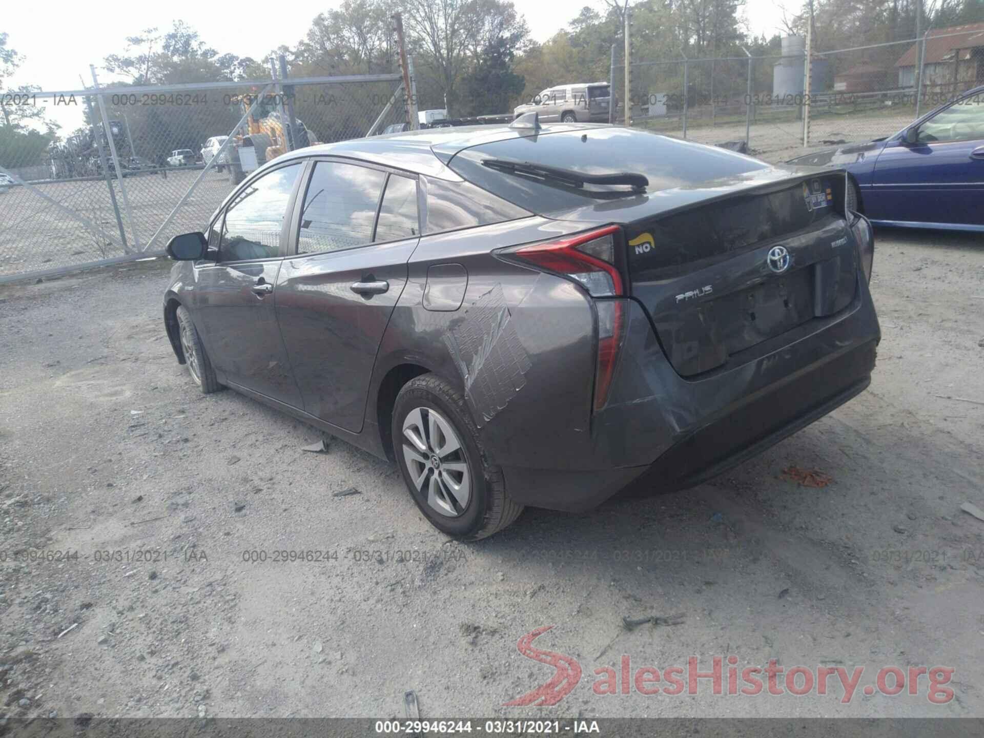 JTDKARFU1G3011182 2016 TOYOTA PRIUS