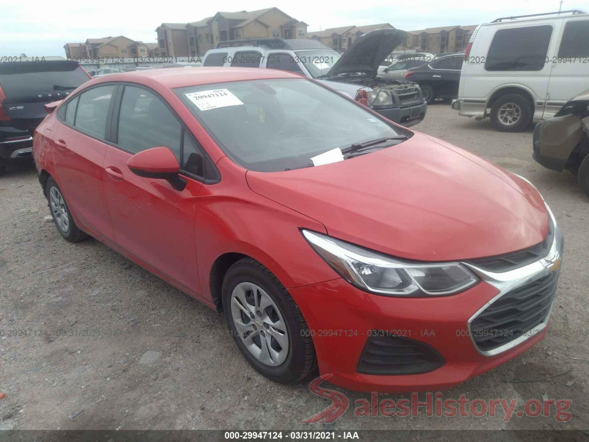 1G1BJ5SM0K7103313 2019 CHEVROLET CRUZE