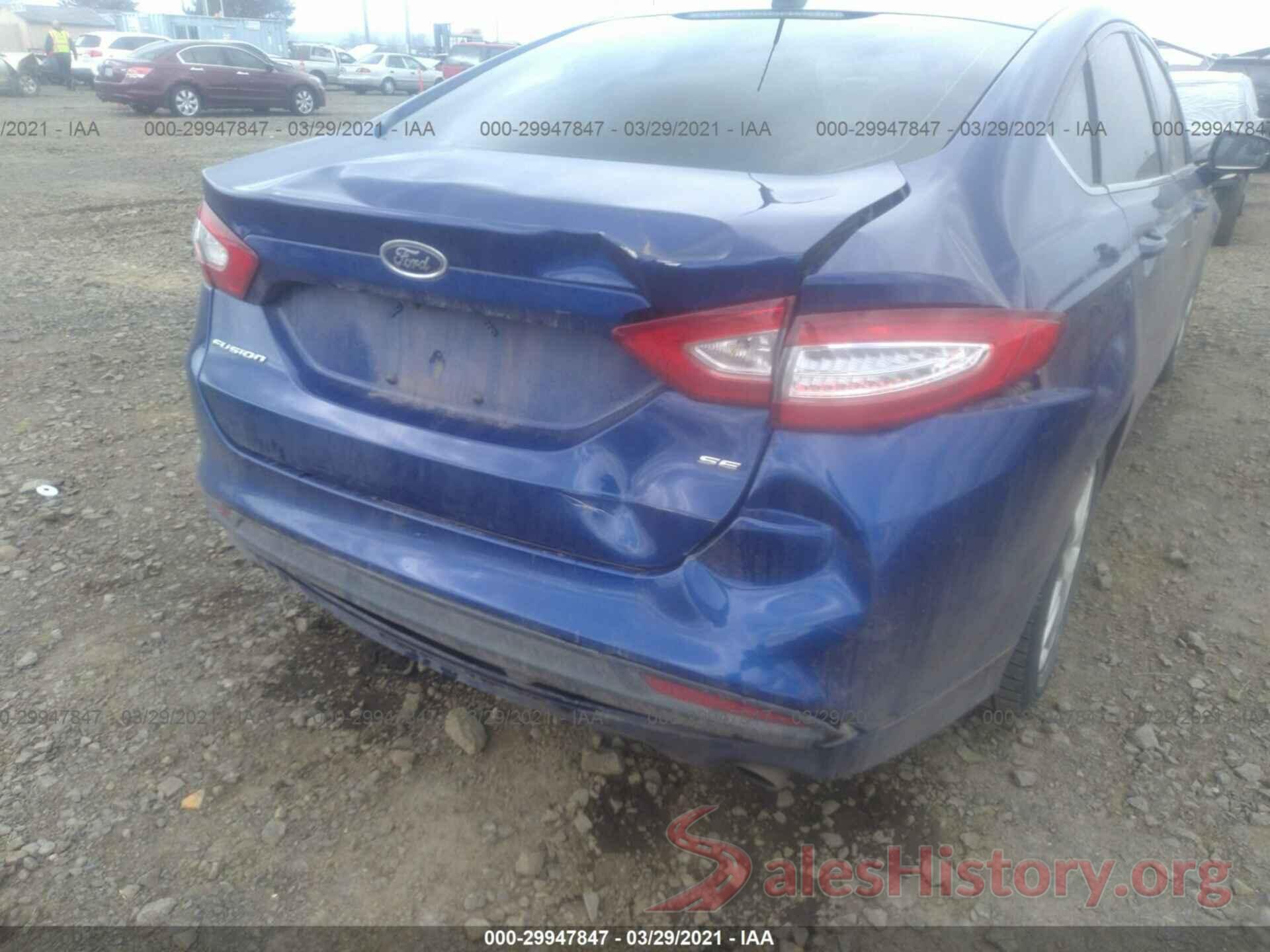 3FA6P0H71GR343536 2016 FORD FUSION