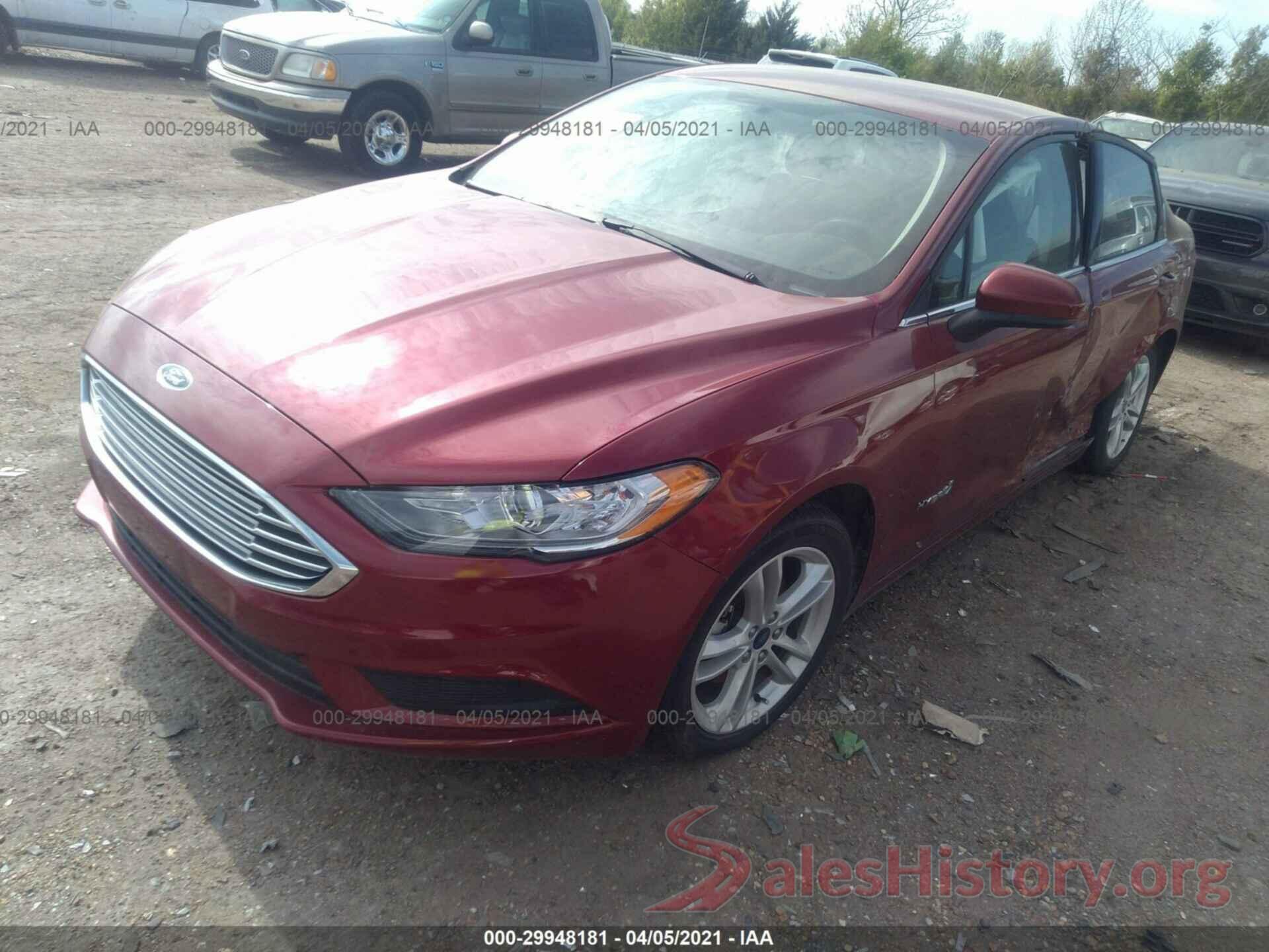 3FA6P0LU0JR221741 2018 FORD FUSION HYBRID