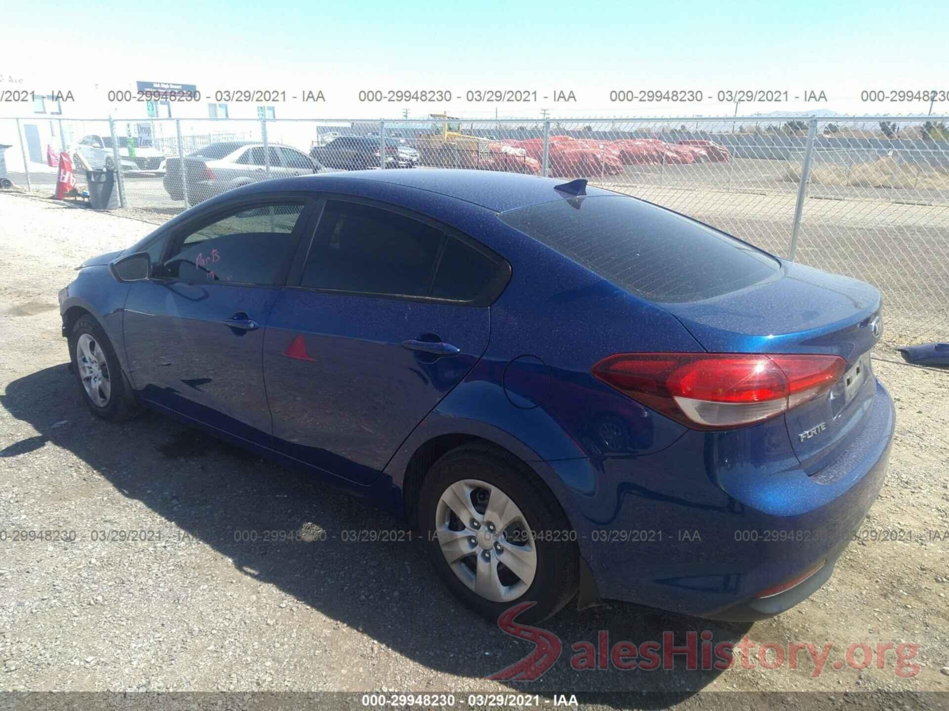 3KPFK4A75HE099618 2017 KIA FORTE