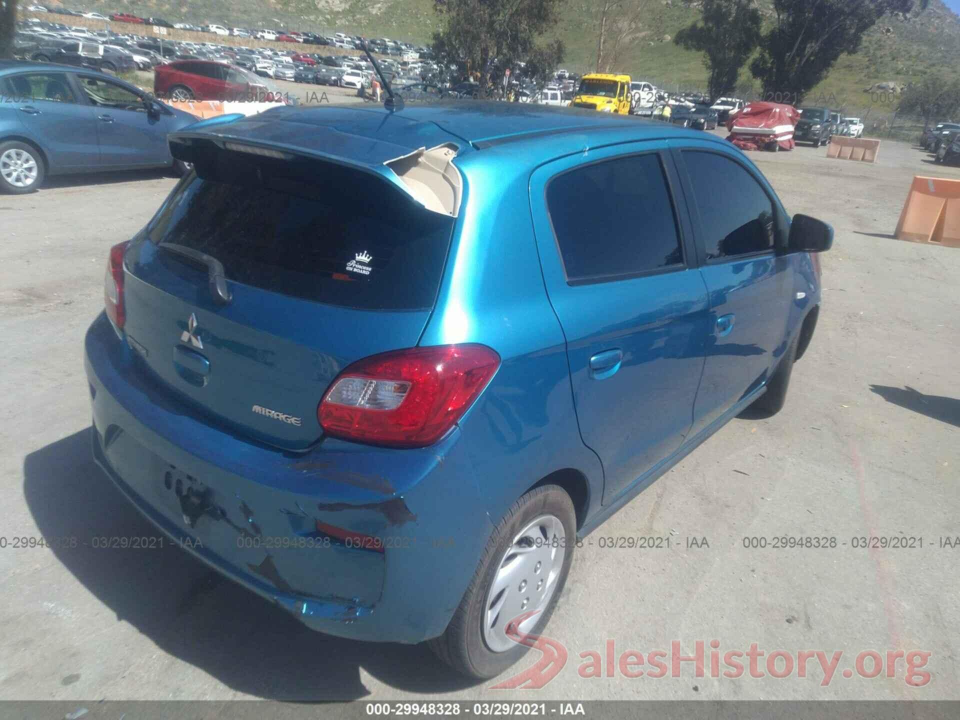 ML32A3HJ4HH004086 2017 MITSUBISHI MIRAGE