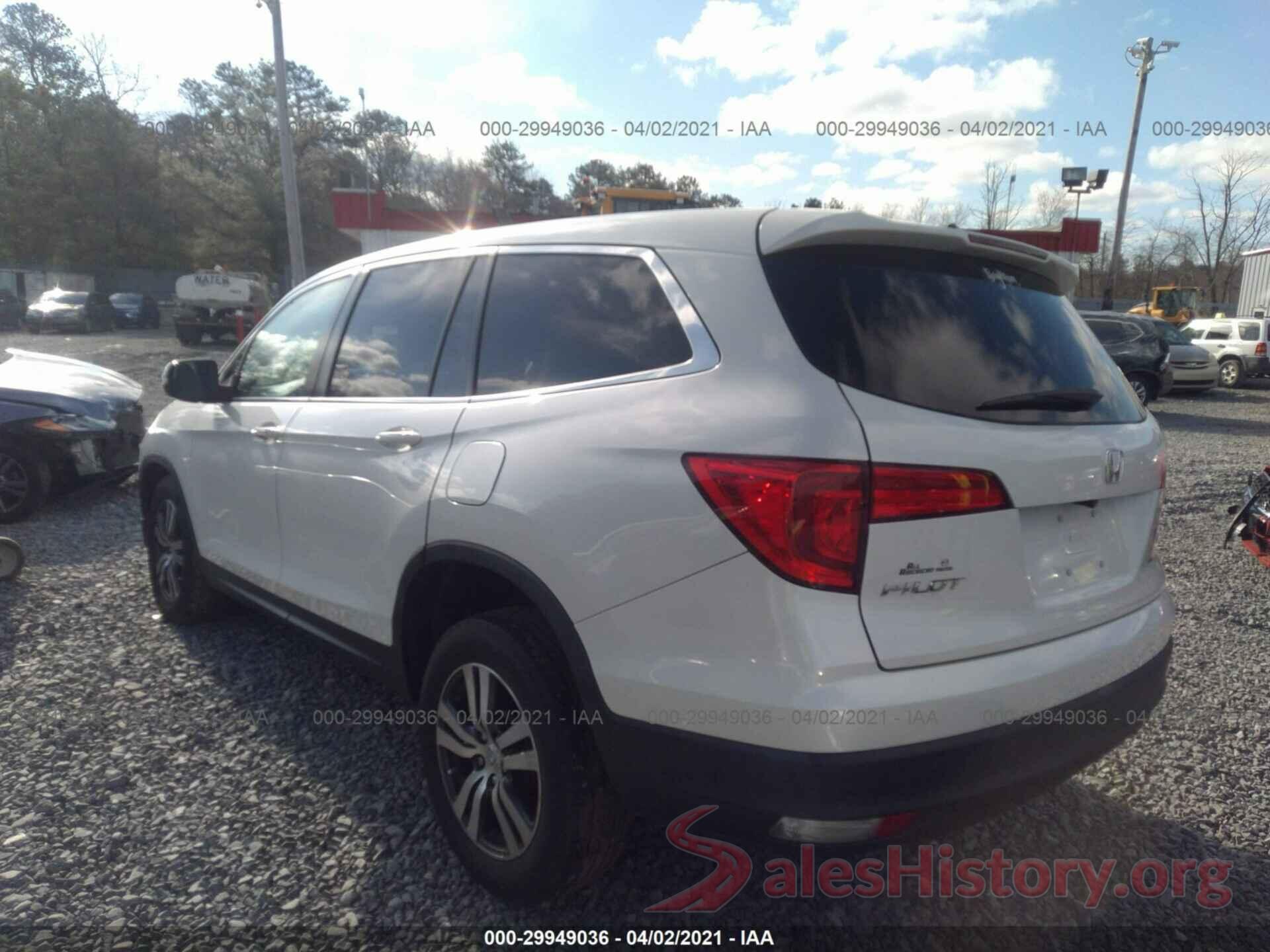 5FNYF6H59GB059256 2016 HONDA PILOT