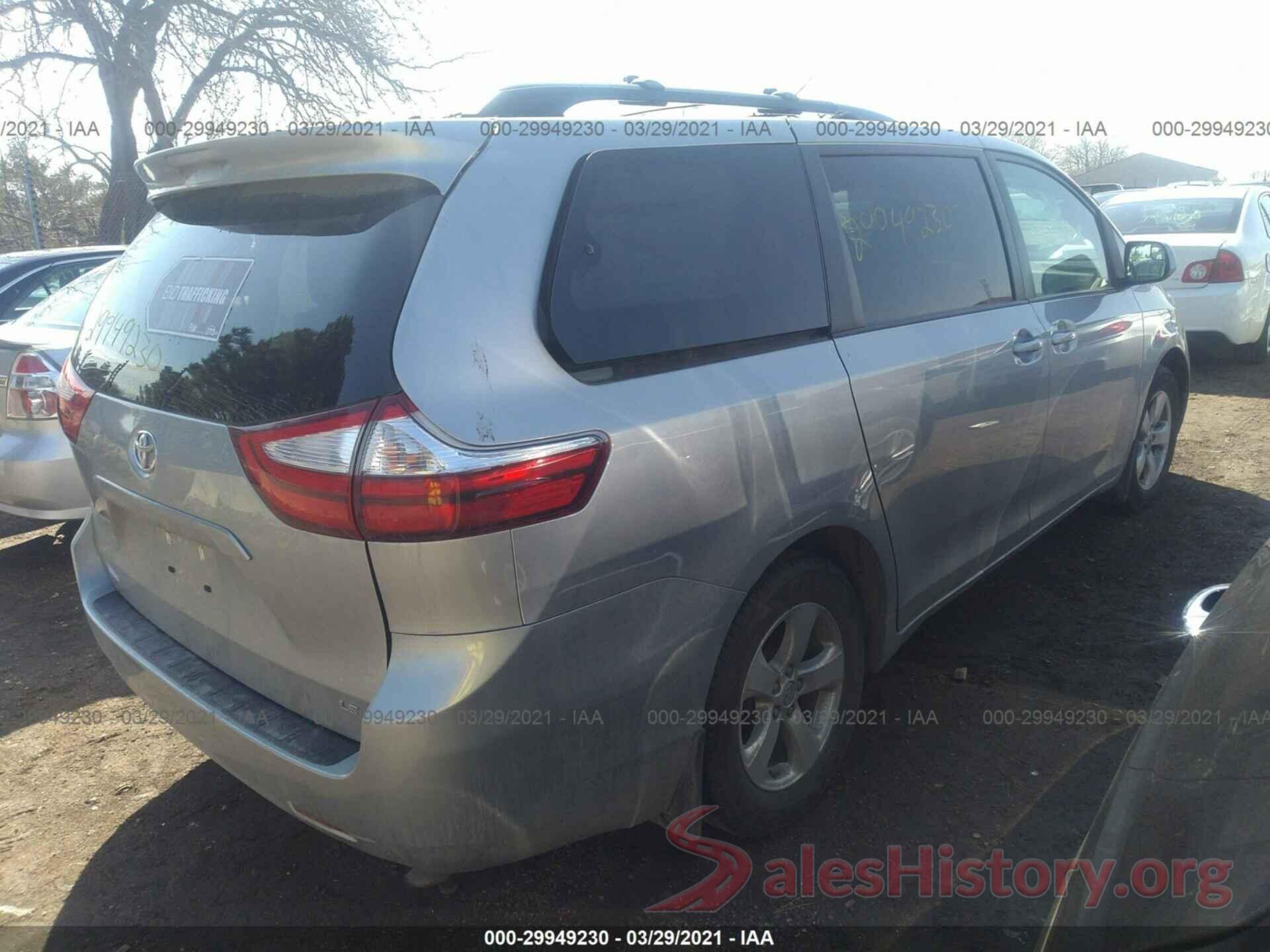 5TDKZ3DCXHS839179 2017 TOYOTA SIENNA