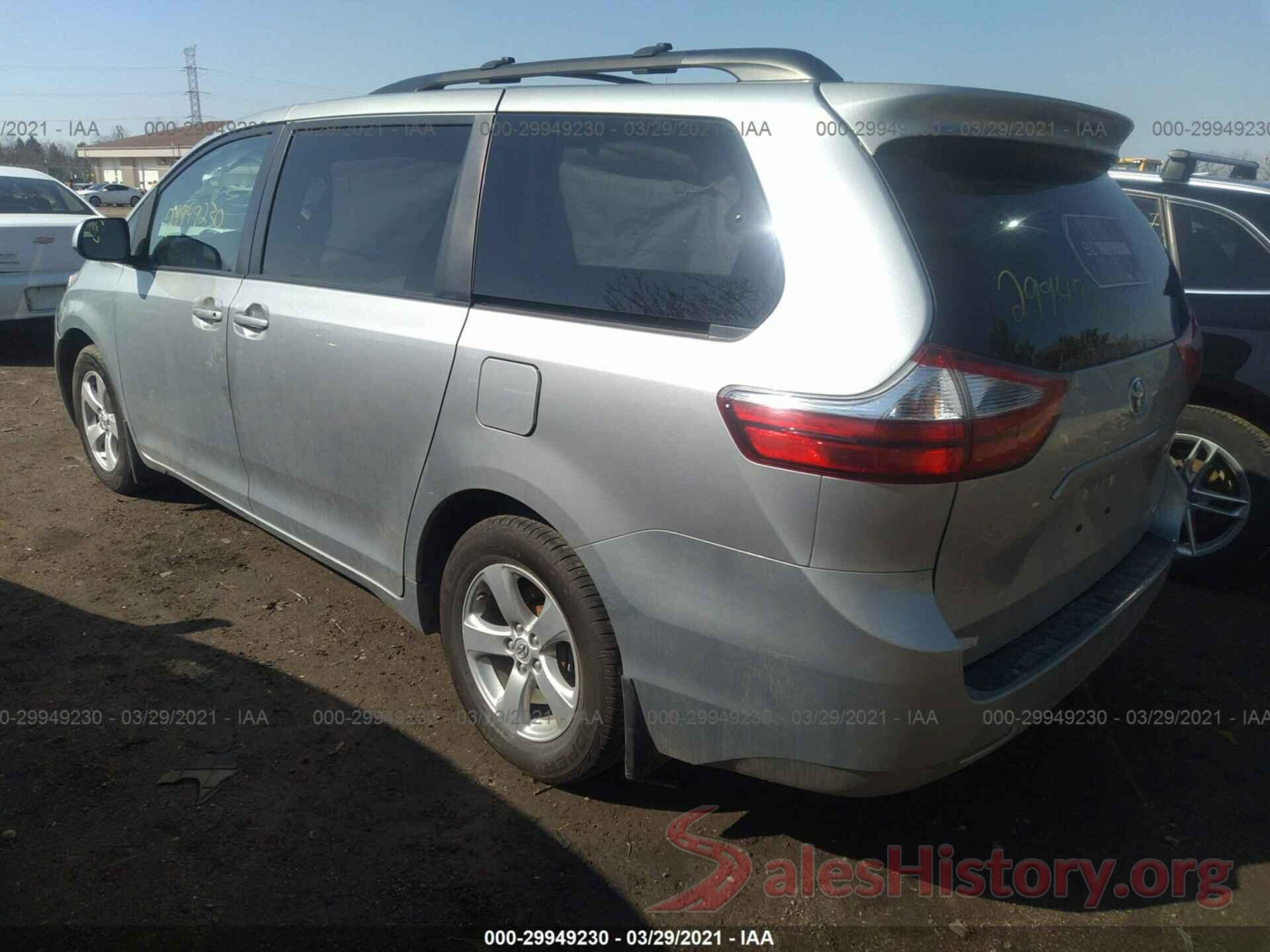 5TDKZ3DCXHS839179 2017 TOYOTA SIENNA