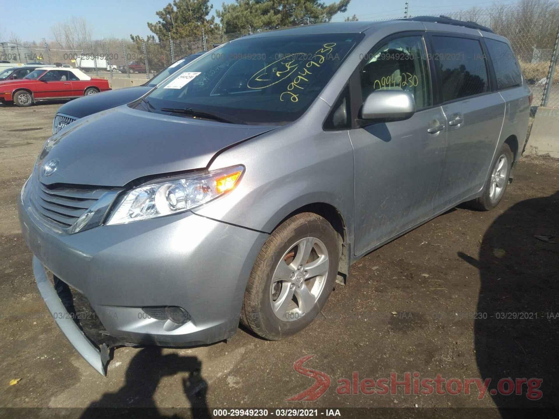 5TDKZ3DCXHS839179 2017 TOYOTA SIENNA