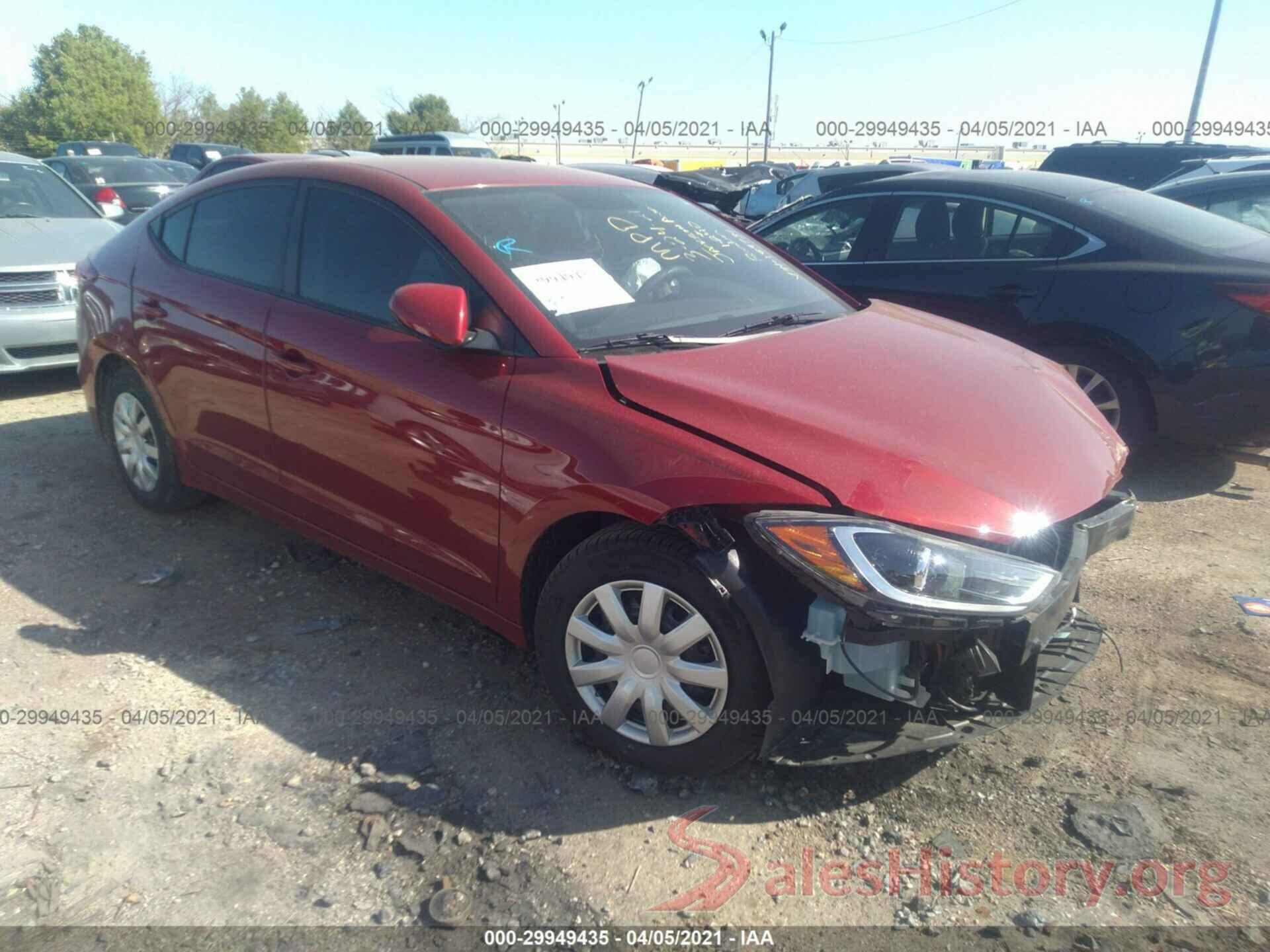 KMHD74LFXHU189731 2017 HYUNDAI ELANTRA